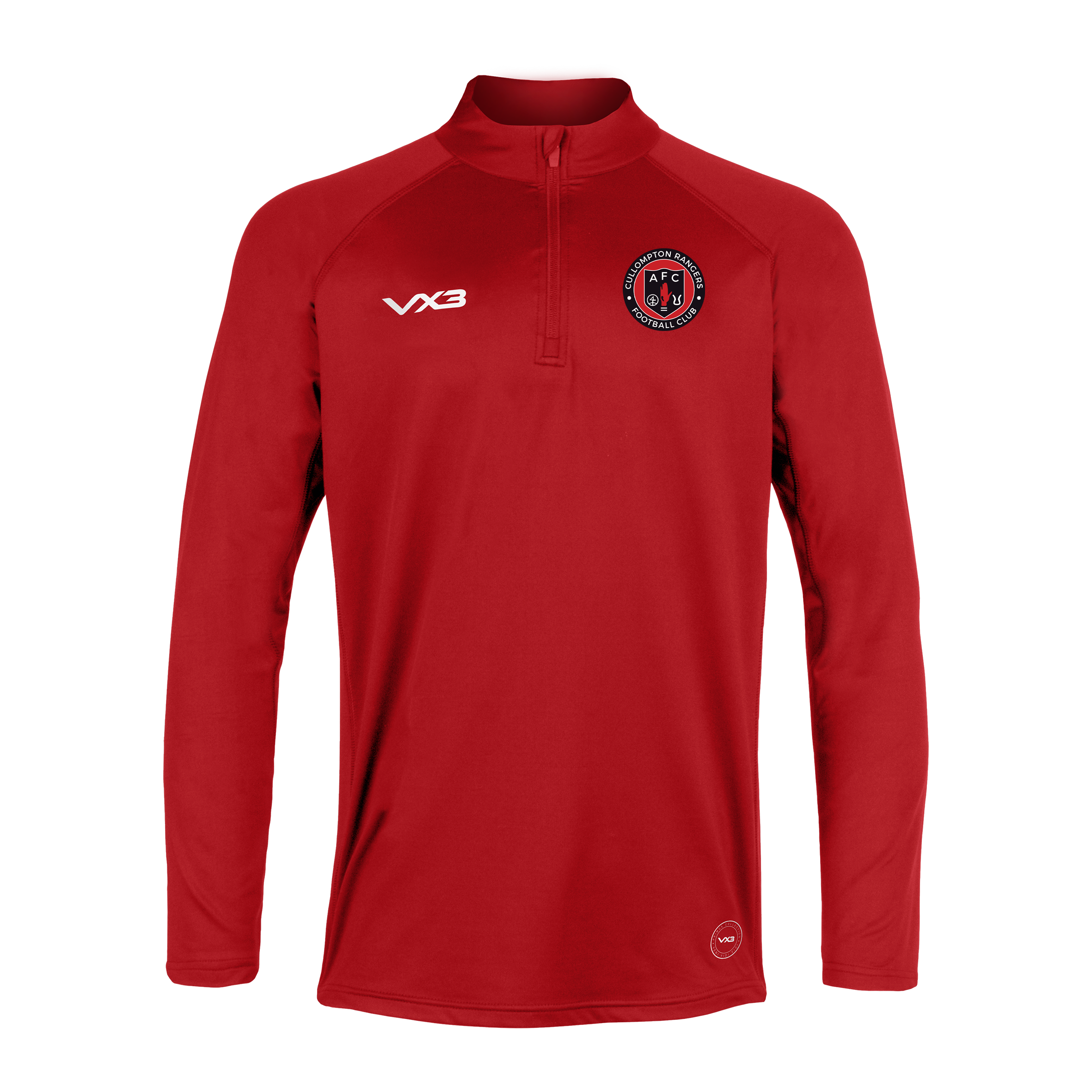 Cullompton Rangers FC Primus Youth Quarter Zip Red