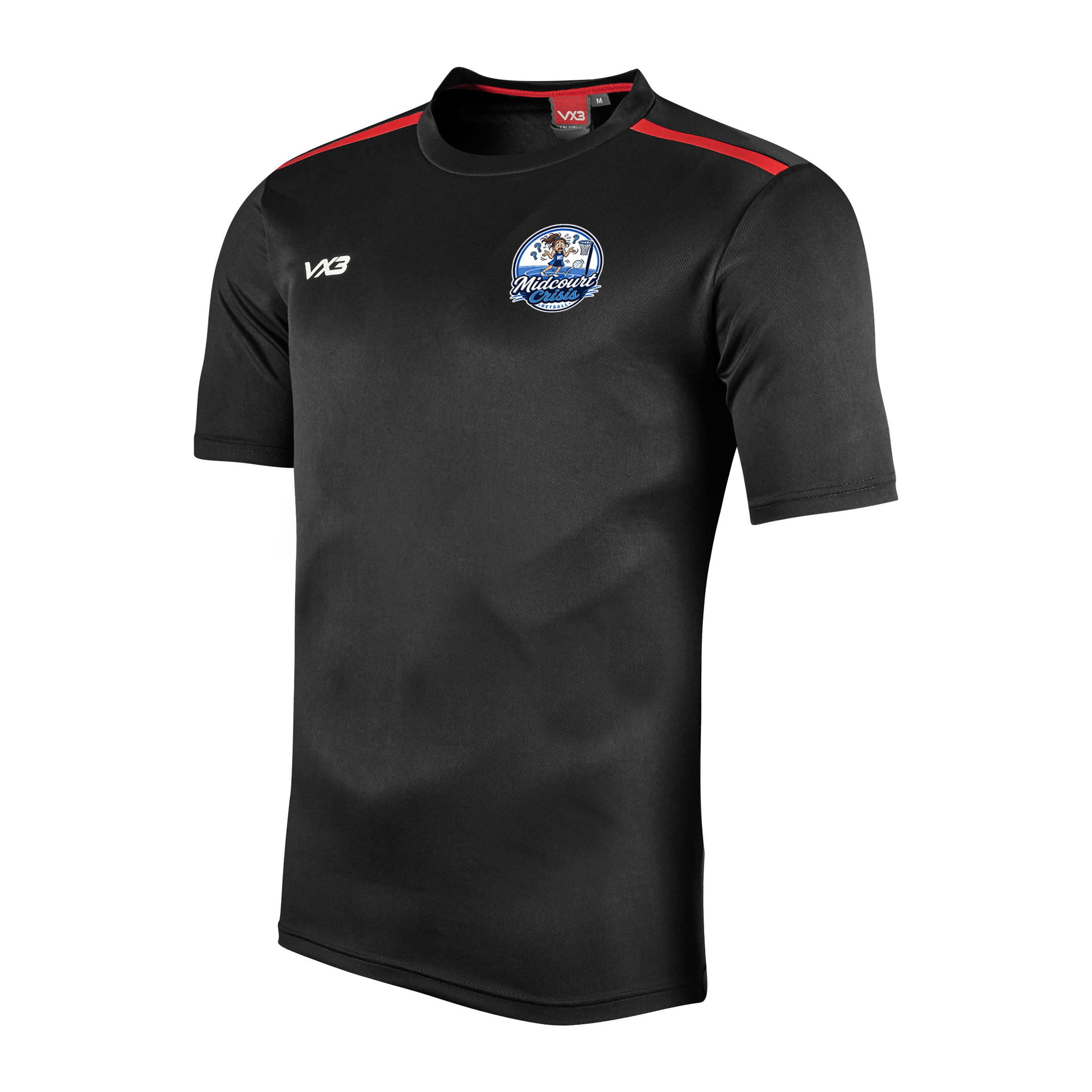 Cymric Netball Fortis Tee - Midcourt Crisis