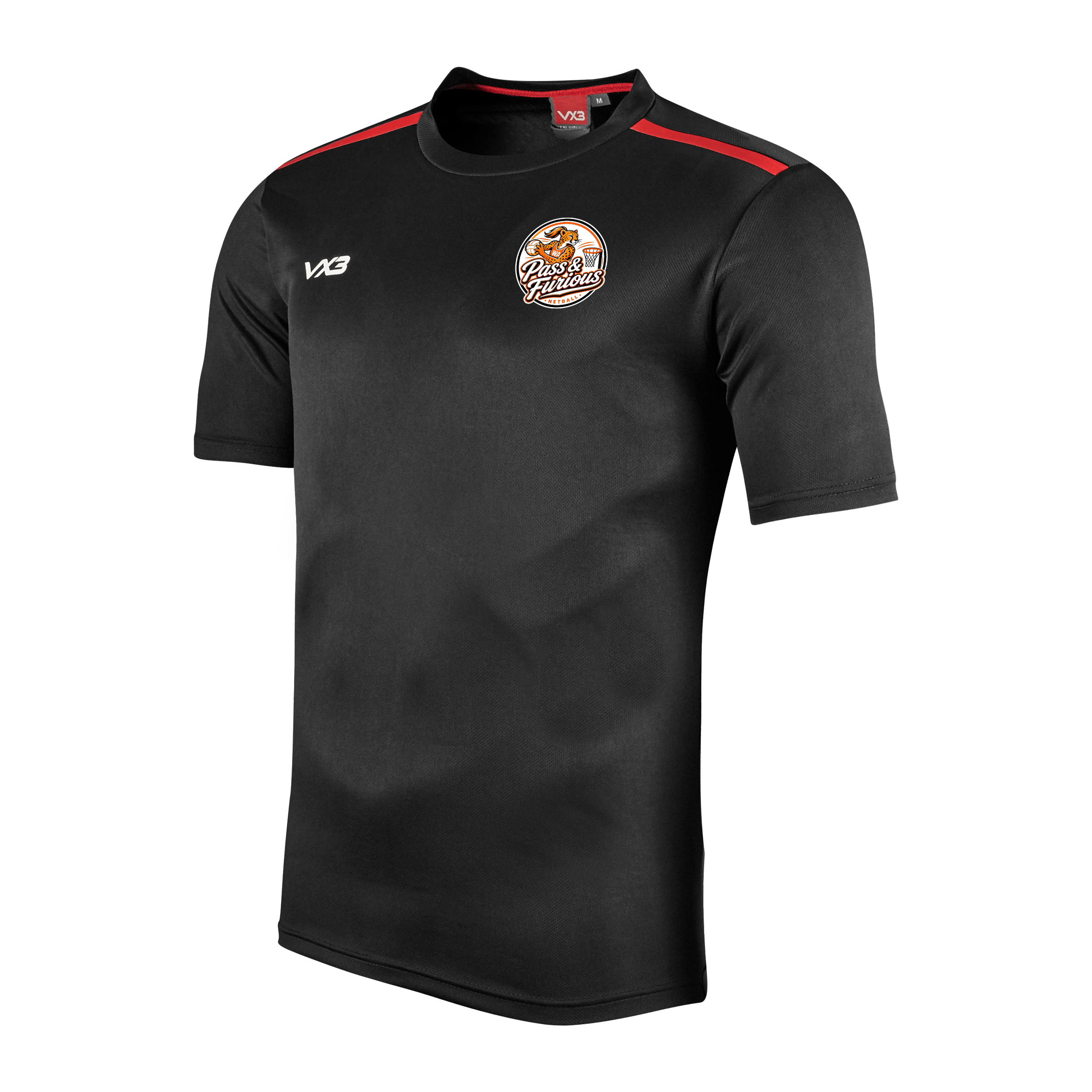 Cymric Netball Fortis Ladies Tee - Pass & Furious