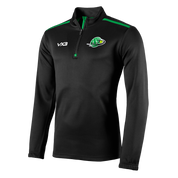 Dalbeattie Lawn Tennis Club Fortis Quarter Zip Sweat Black/Emerald