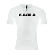 Dalbeattie Lawn Tennis Club Fortis Tee White/Black