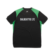 Dalbeattie Lawn Tennis Club Vertex Tee -Black/Emerald/White