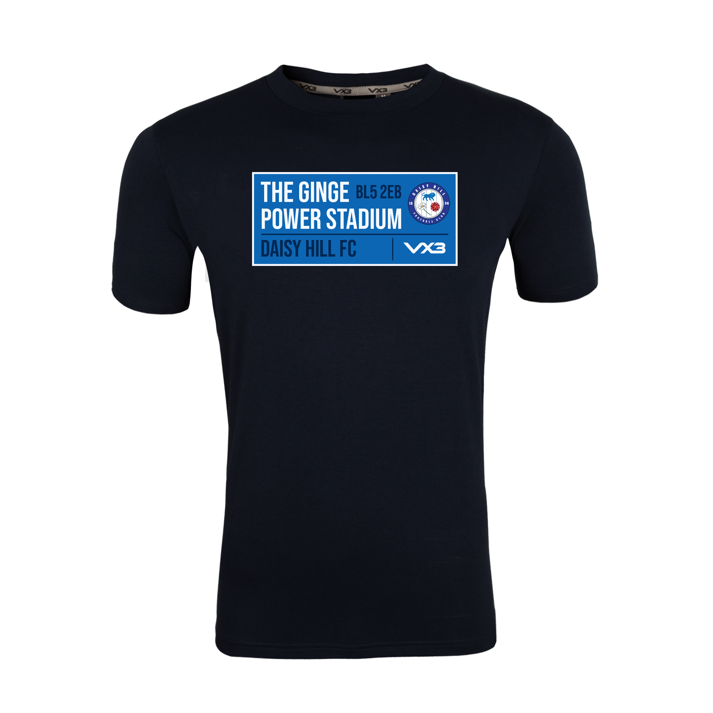 Daisy Hill FC Navy Youth Invicta Club Tee