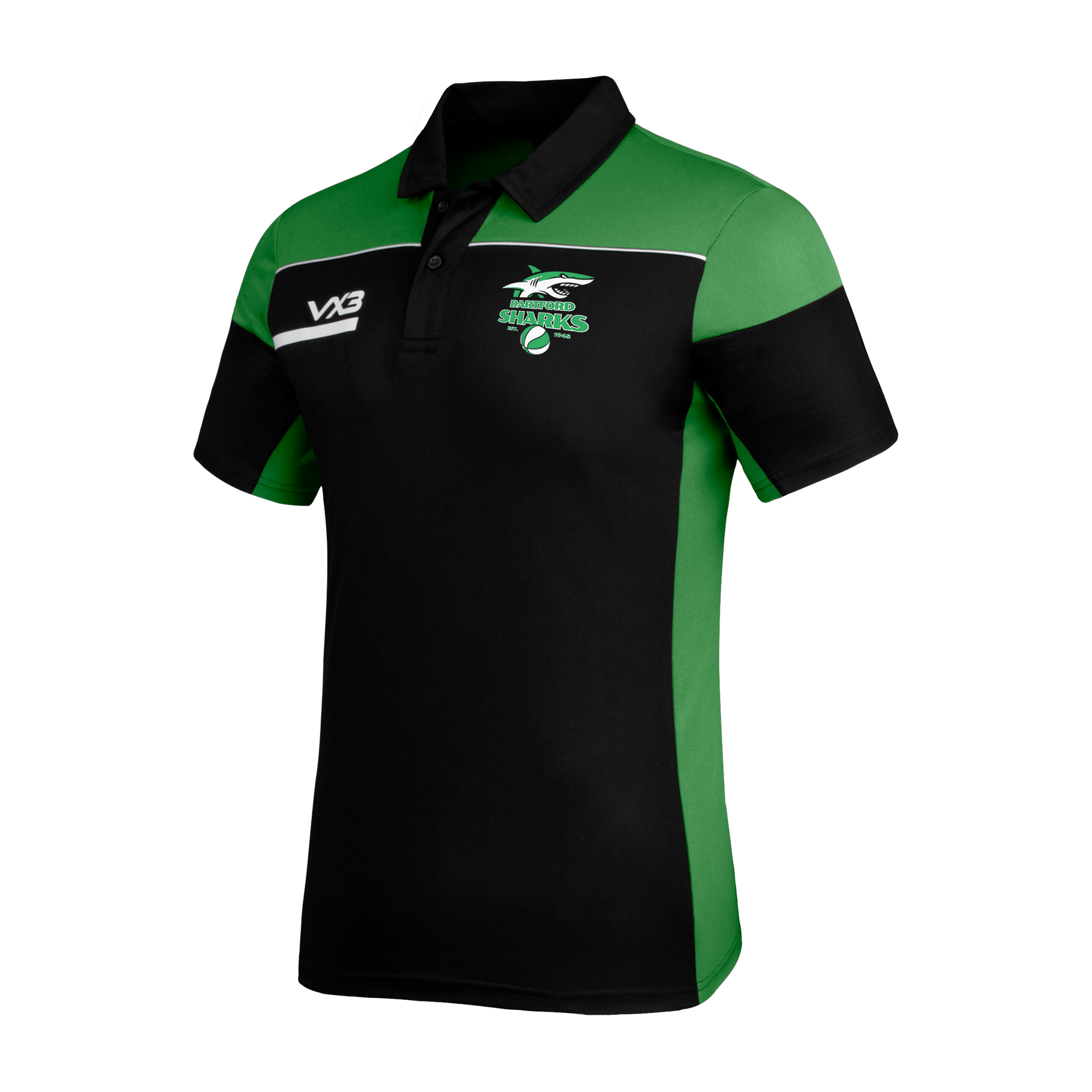 Dartford Sharks Opus Polo - Black Emerald