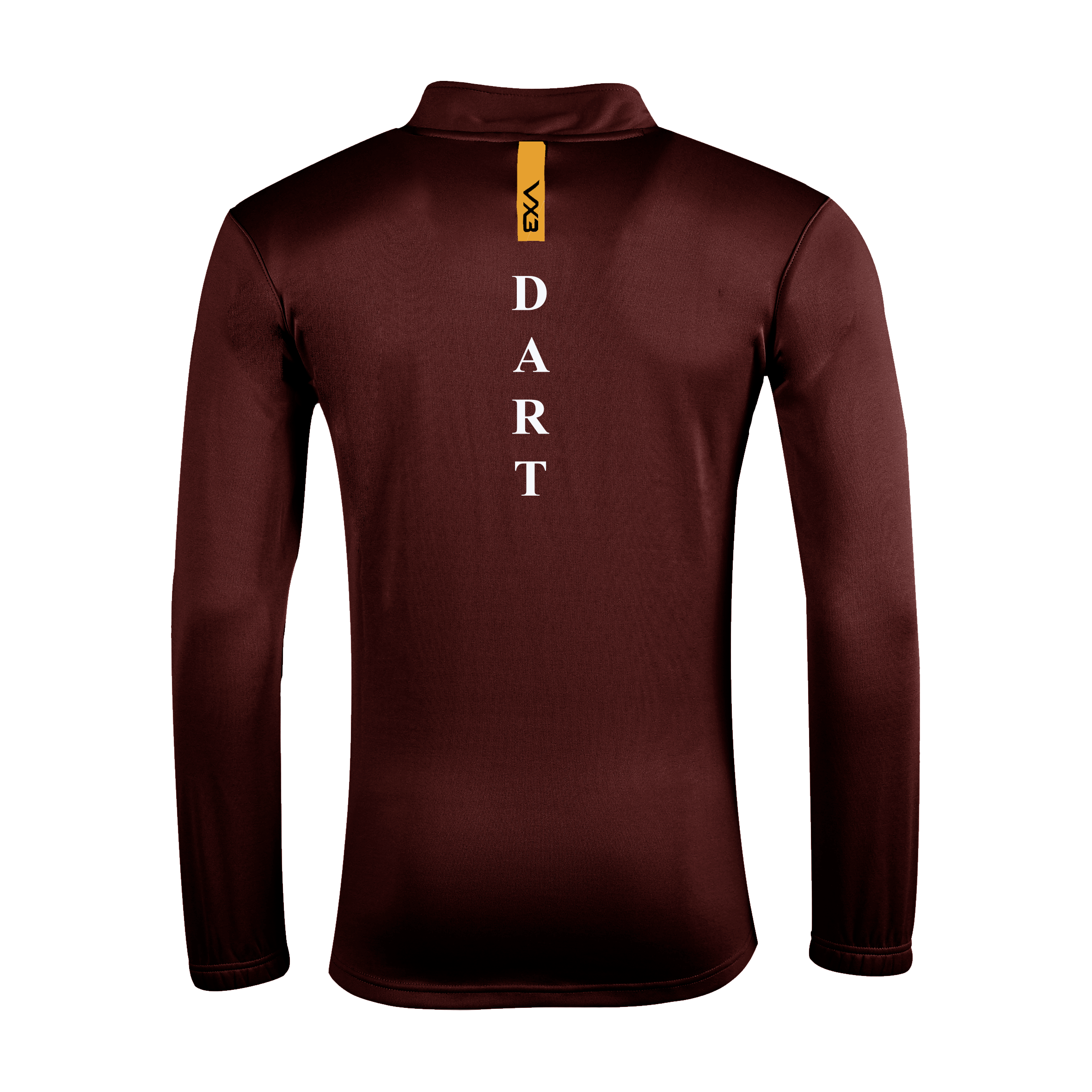 Dartmouth Gig Club Fortis Quarter Zip Sweat Maroon/Amber