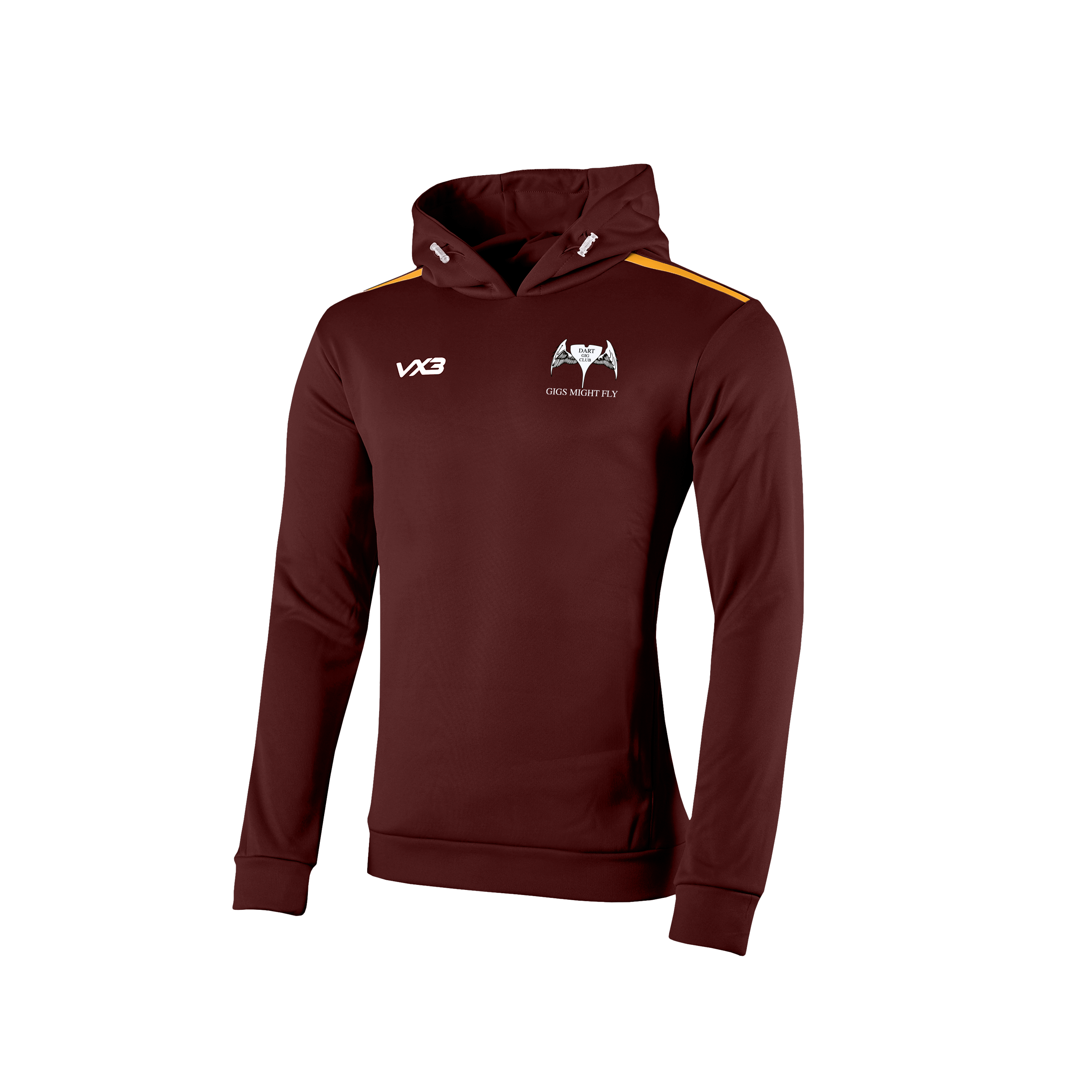 Dartmouth Gig Club Fortis Youth Hoodie Maroon/Amber
