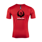 Dawlish Swimming Club Red Backprint Fortis Youth Tee