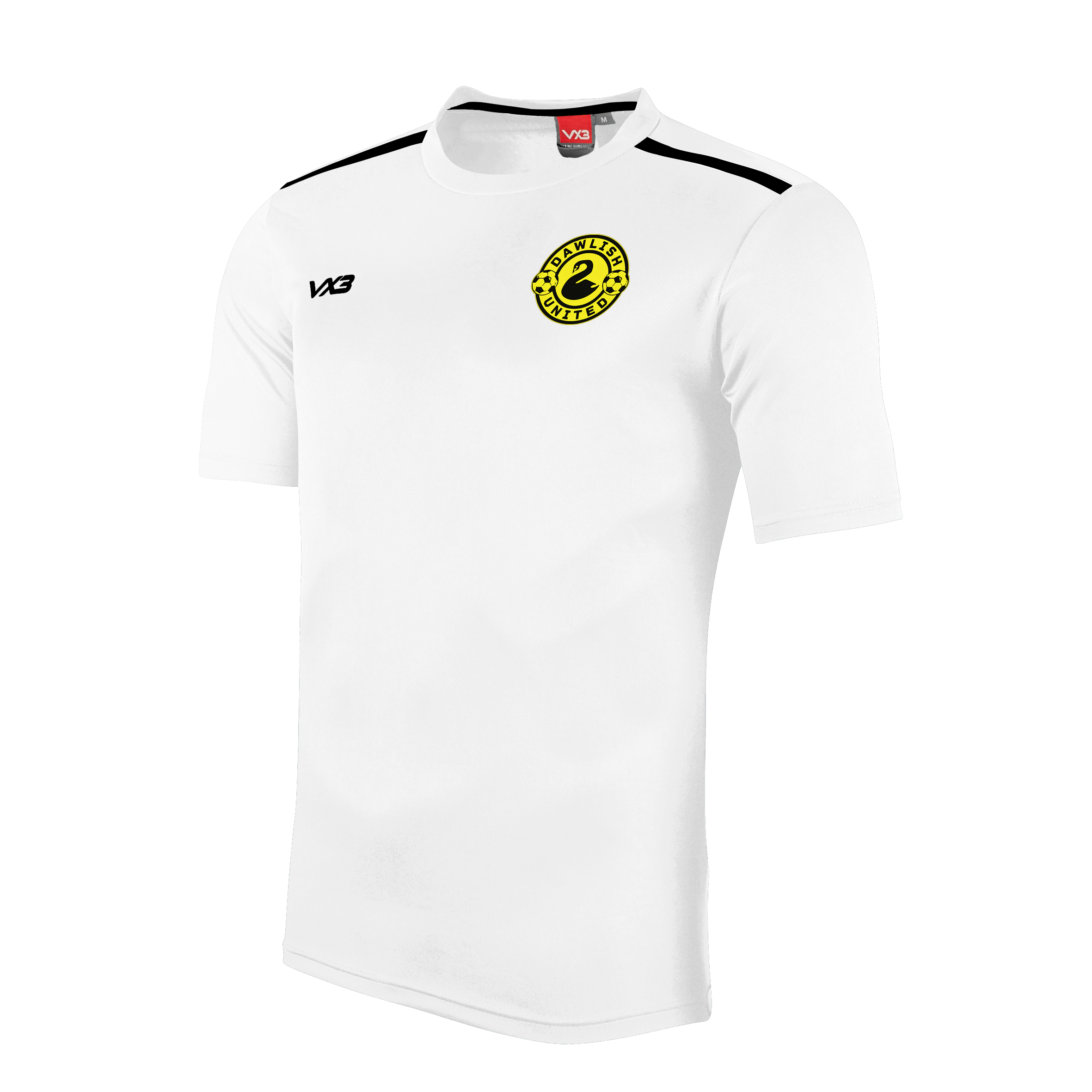 Dawlish United FC Fortis Youth Tee White/Black