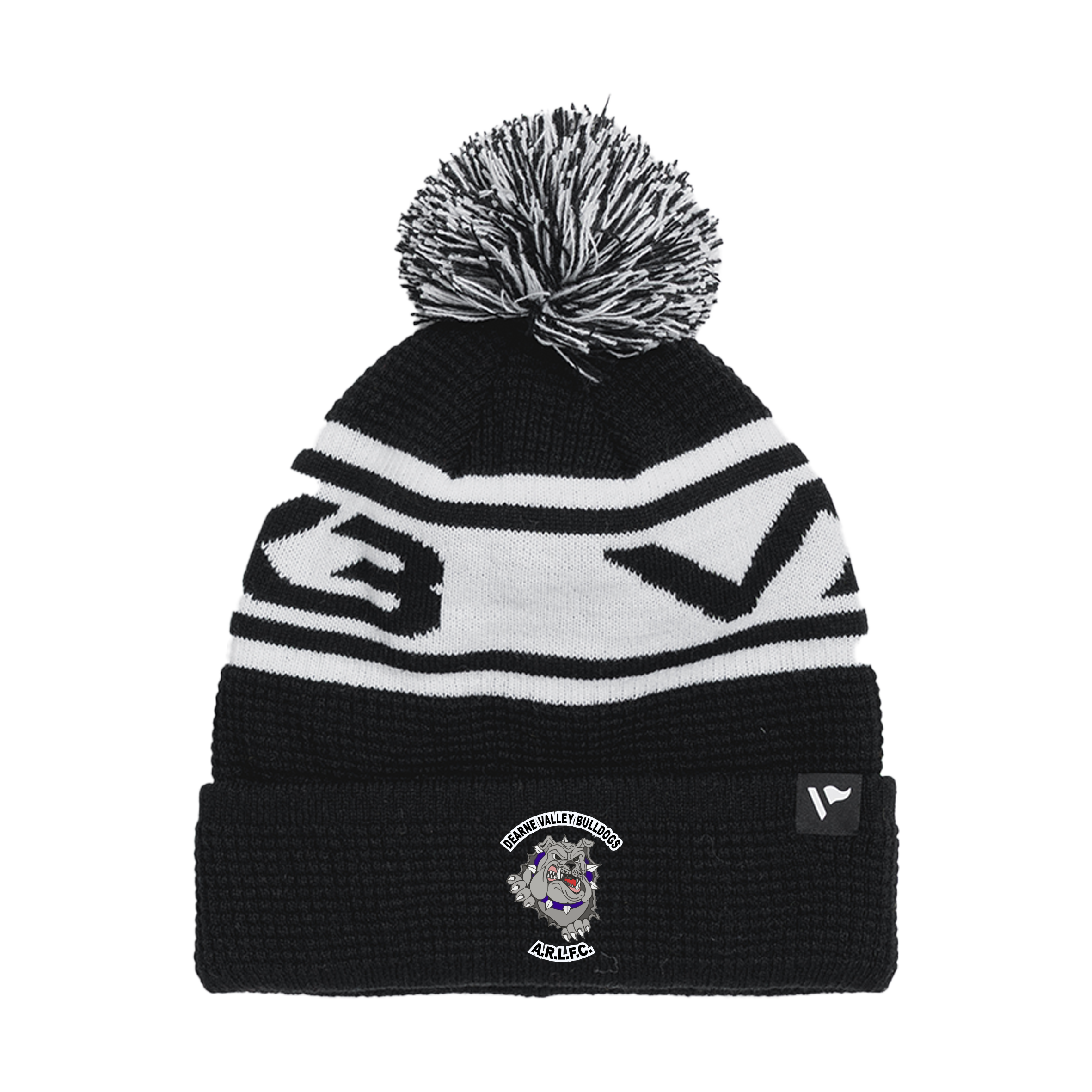 Dearne-Valley-Bulldogs-Black-White-Waffle-Bobble.png