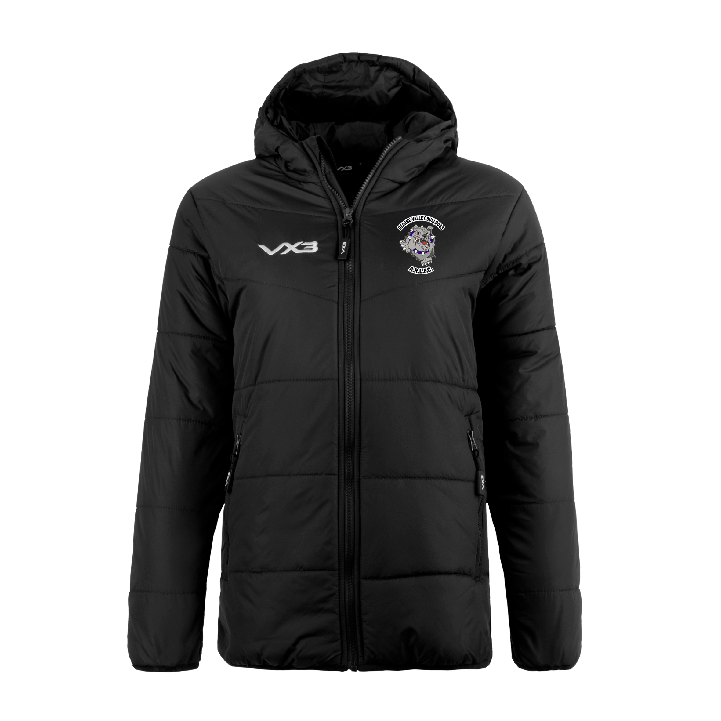 Dearne Valley Bulldogs Lorica Quilted Jacket Ladies - Sponsor Print