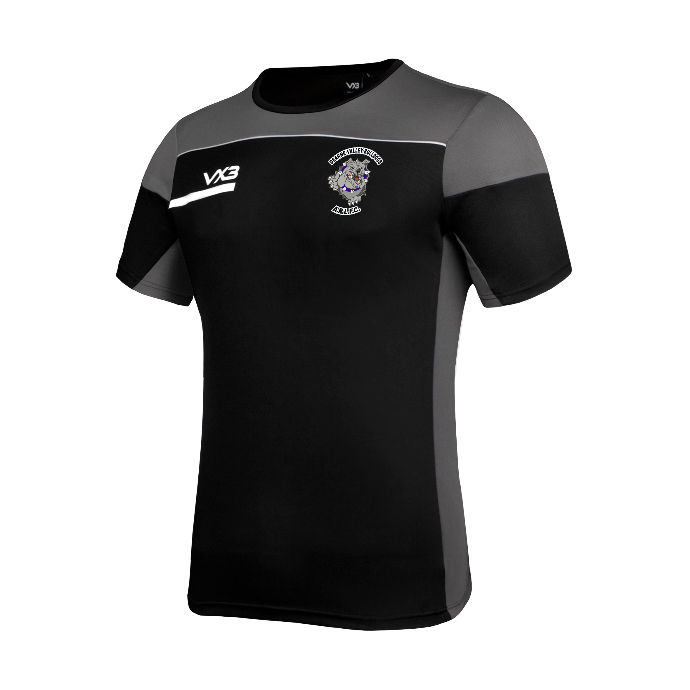 Dearne Valley Bulldogs Opus Tee - Black Grey