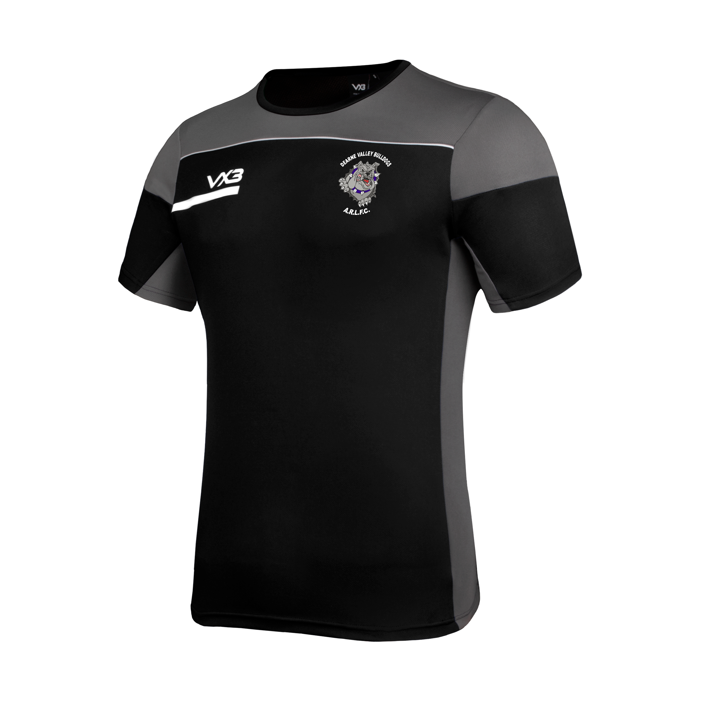 Dearne Valley Bulldogs Opus Tee - Black Grey