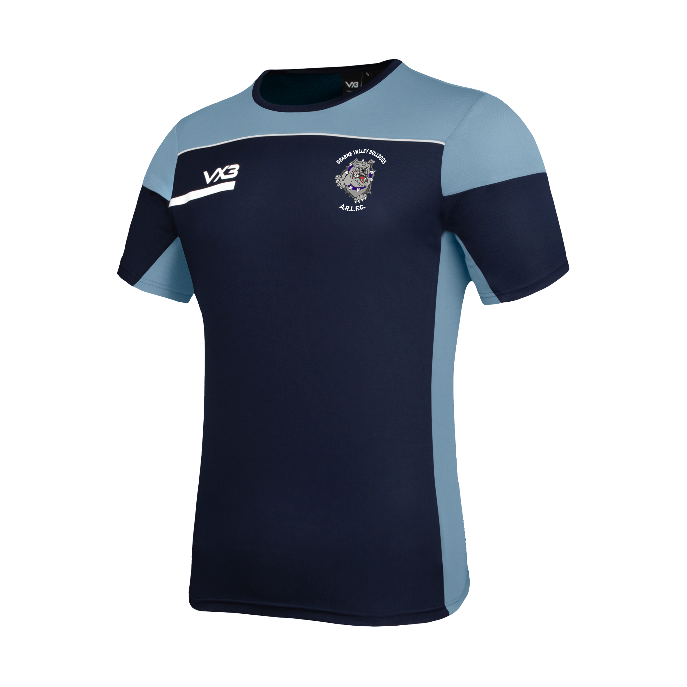 Dearne Valley Bulldogs Opus Tee Youth - Navy Sky