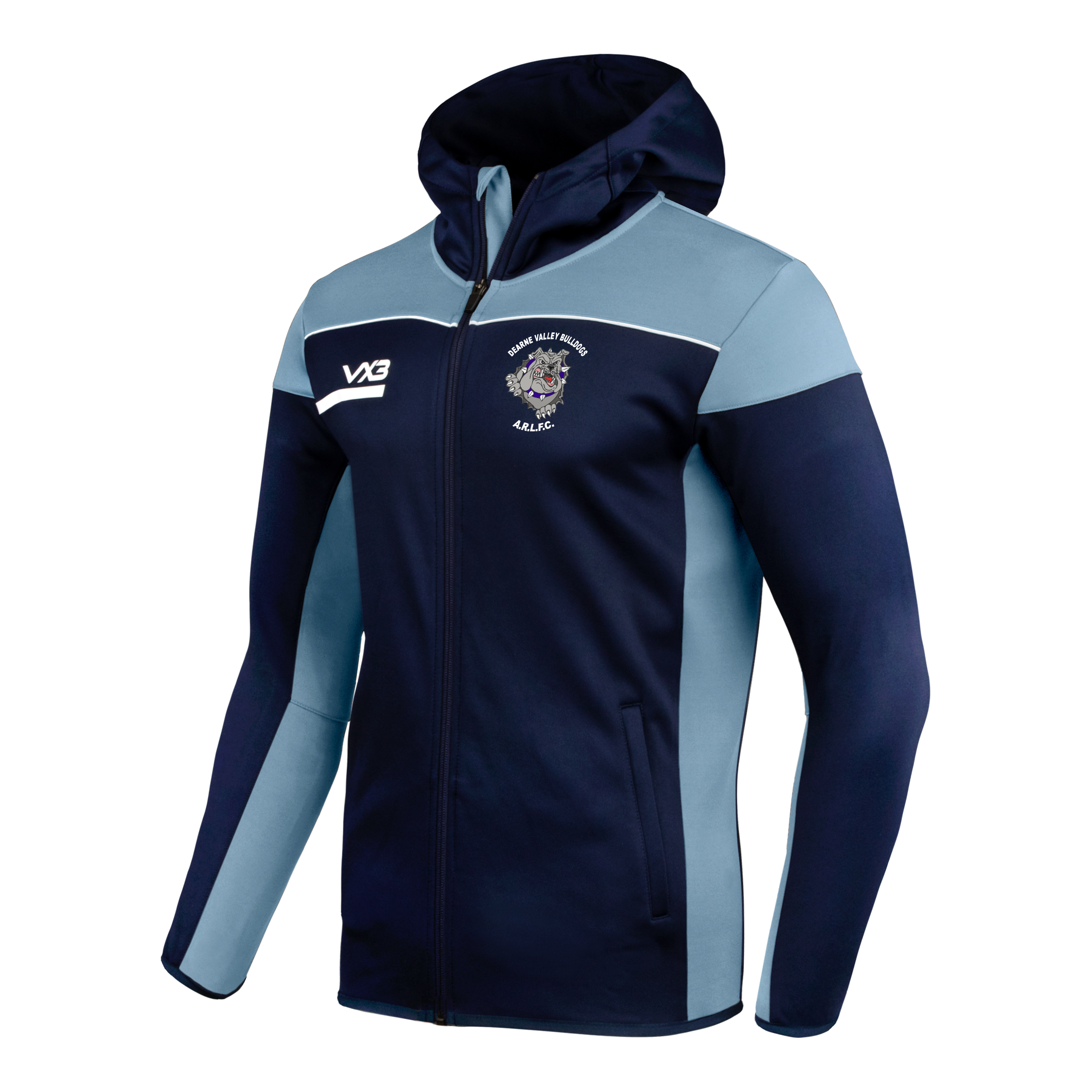 Dearne Valley Bulldogs Opus Zoodie Youth - Navy Sky