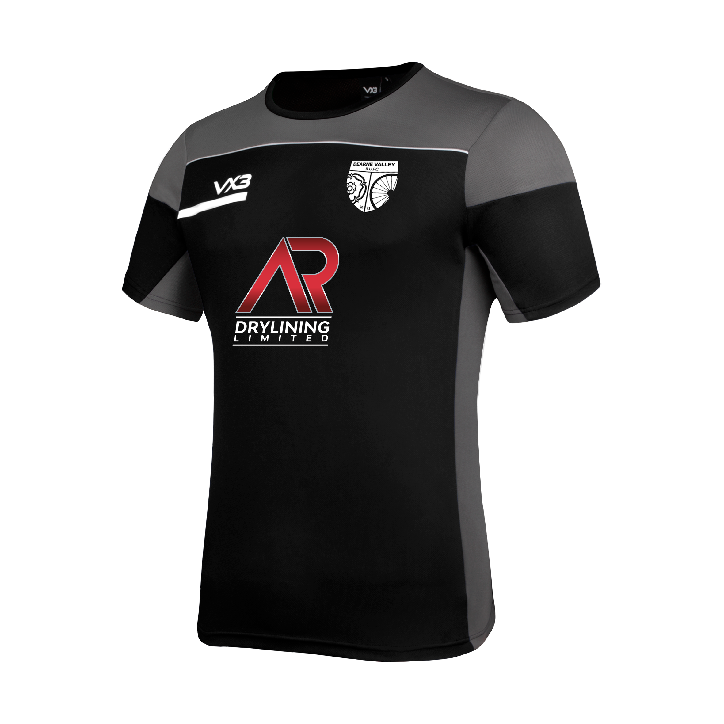 Dearne Valley RUFC Opus Tee - Black Grey *WARM UP TEE*