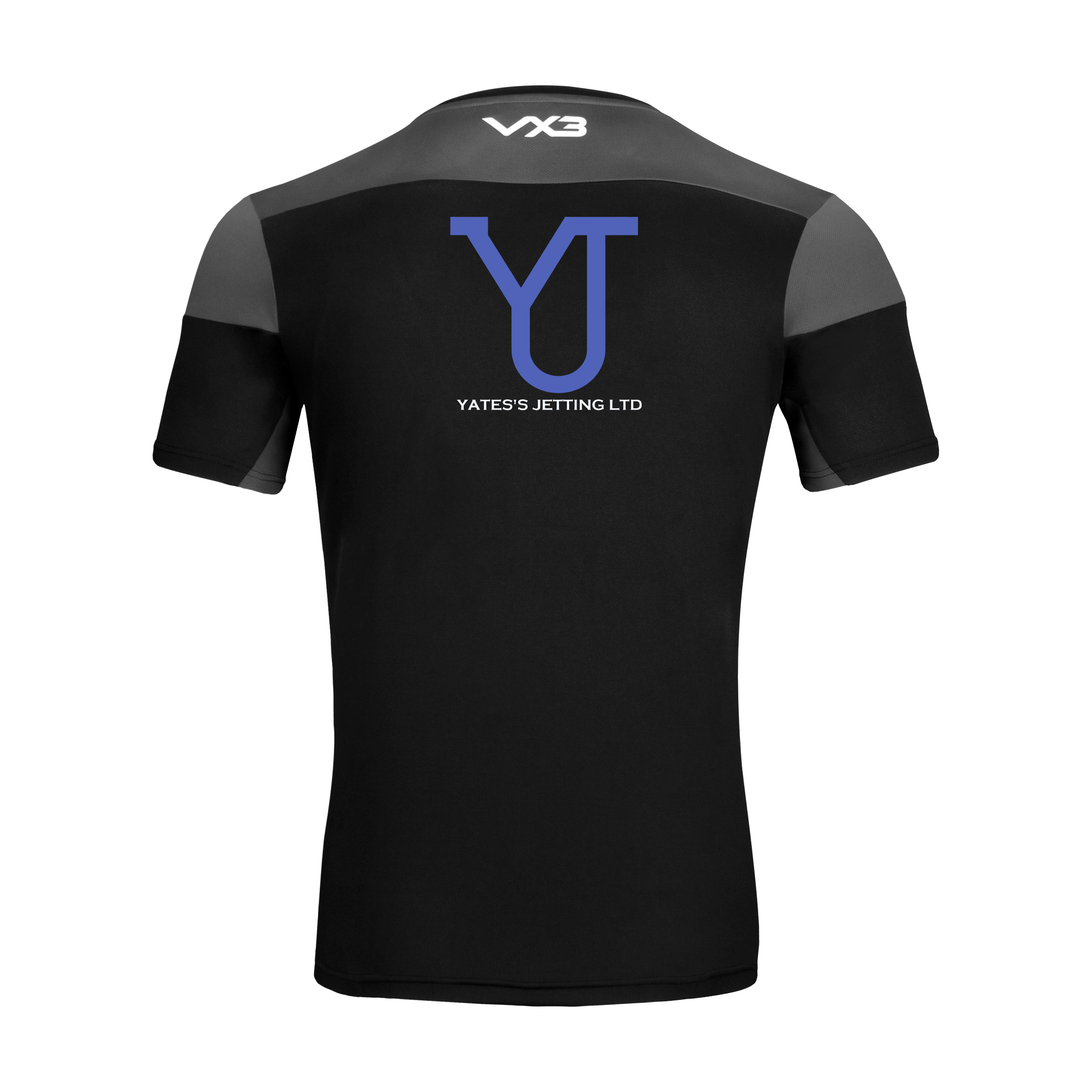 Dearne Valley RUFC Opus Tee Youth - Black Grey *WARM UP TEE*