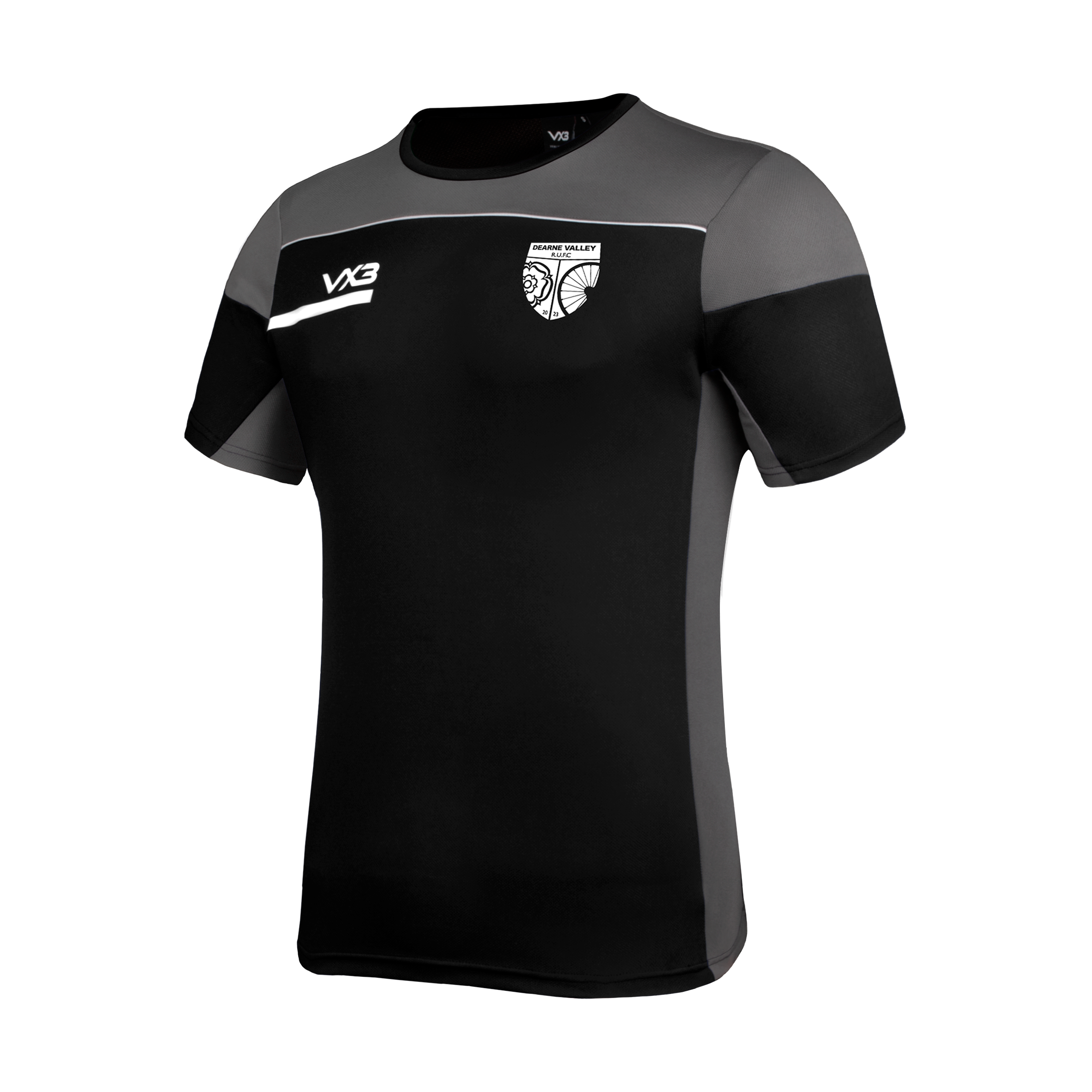 Dearne Valley RUFC Opus Tee - Black Grey