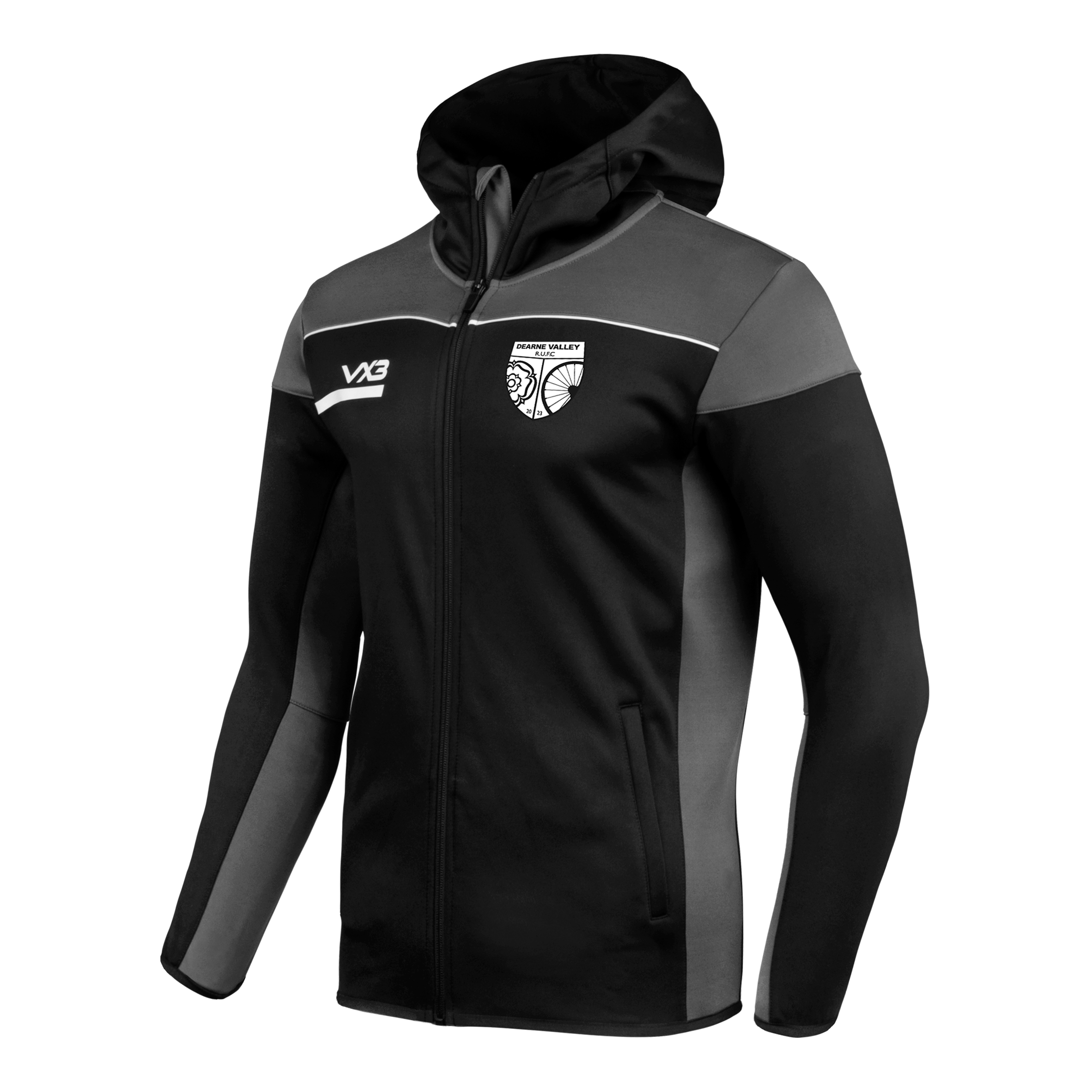 Dearne Valley RUFC Opus Zoodie - Black Grey