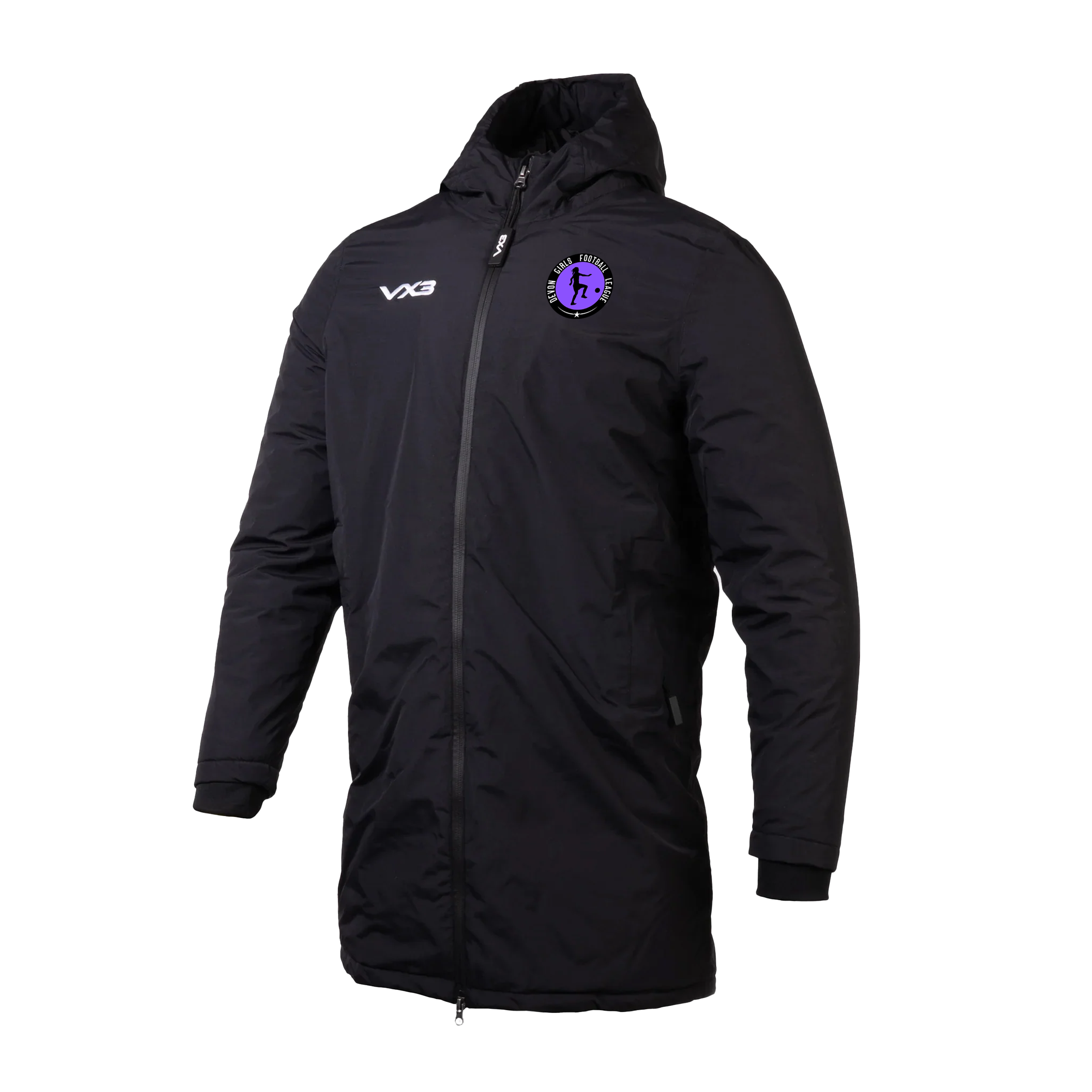 Devon Girls Football League Nero Managers Jacket