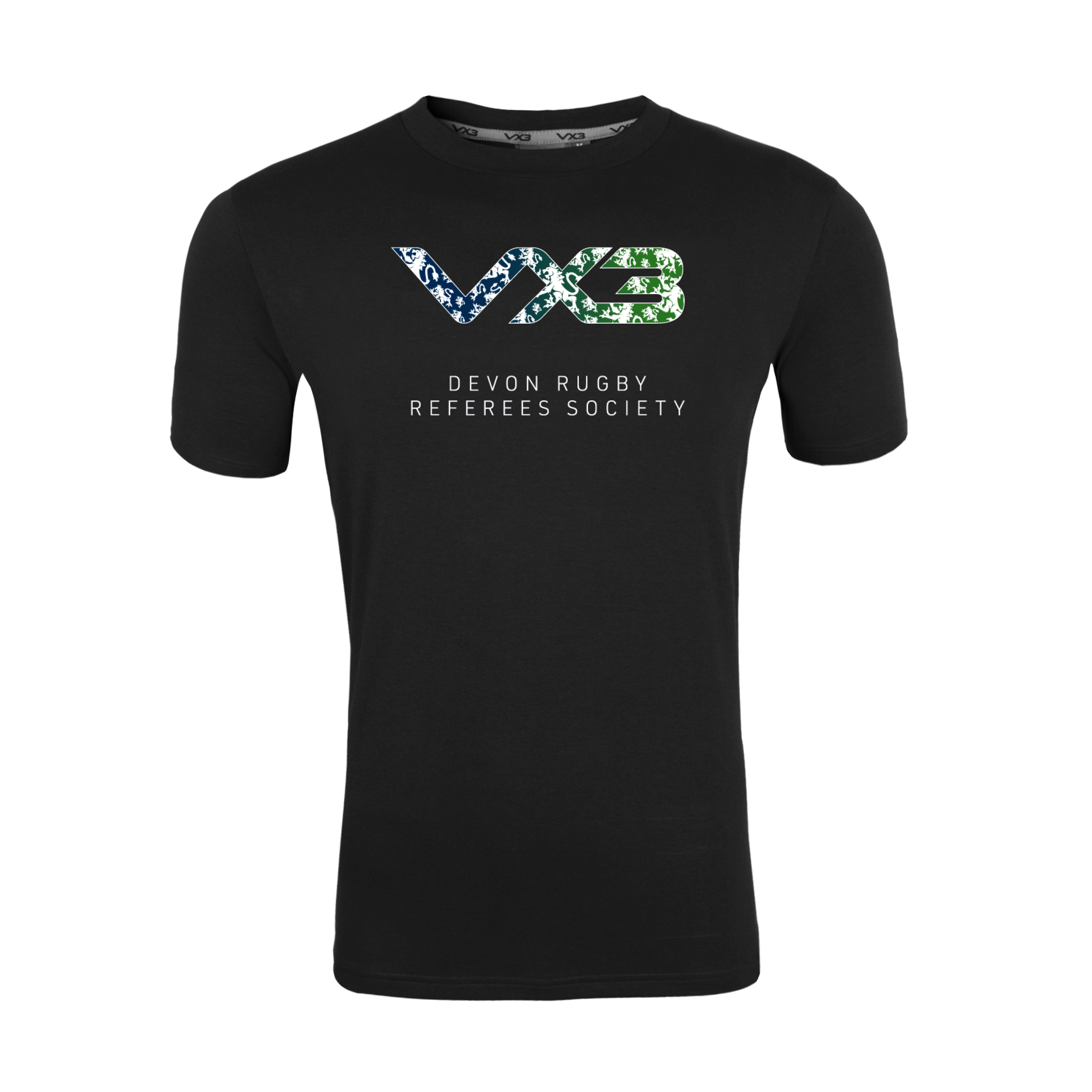Devon Rugby Referees Society Black Invicta Club Tee – VX3
