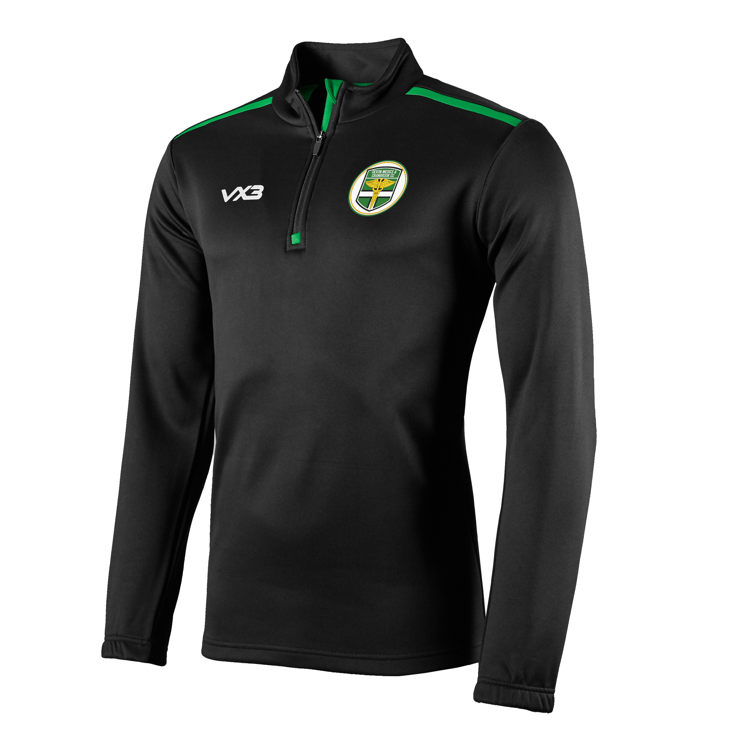 Devon Medics and Cranbrook Cricket Club Fortis Quarter Zip Sweat