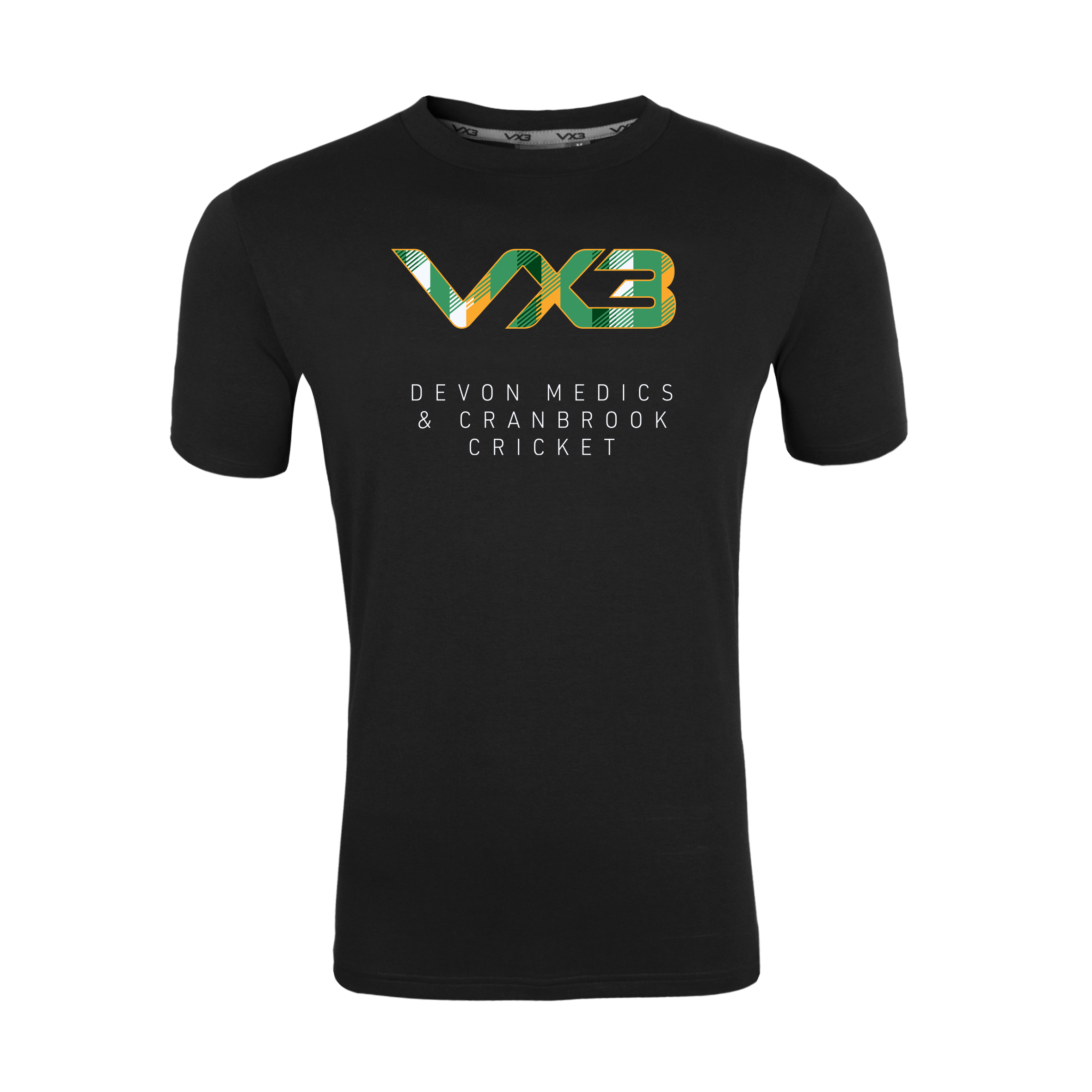 Devon Medics and Cranbrook Cricket Club Black Invicta Club Tee