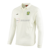 Devon Medics and Cranbrook Cricket Club Cricket Whites Long Sleeve Shirt