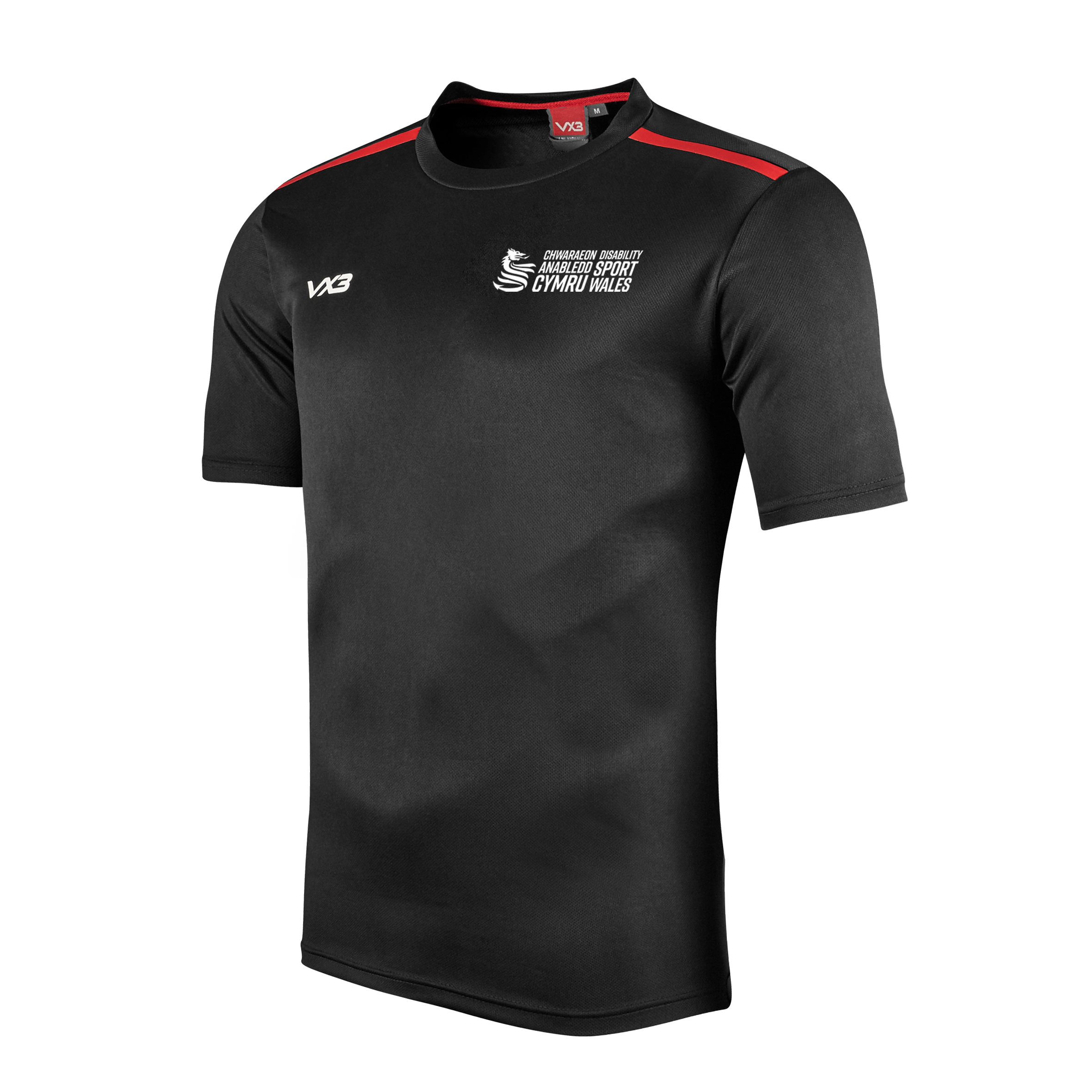 Disability Sport Wales Fortis Youth Tee Black