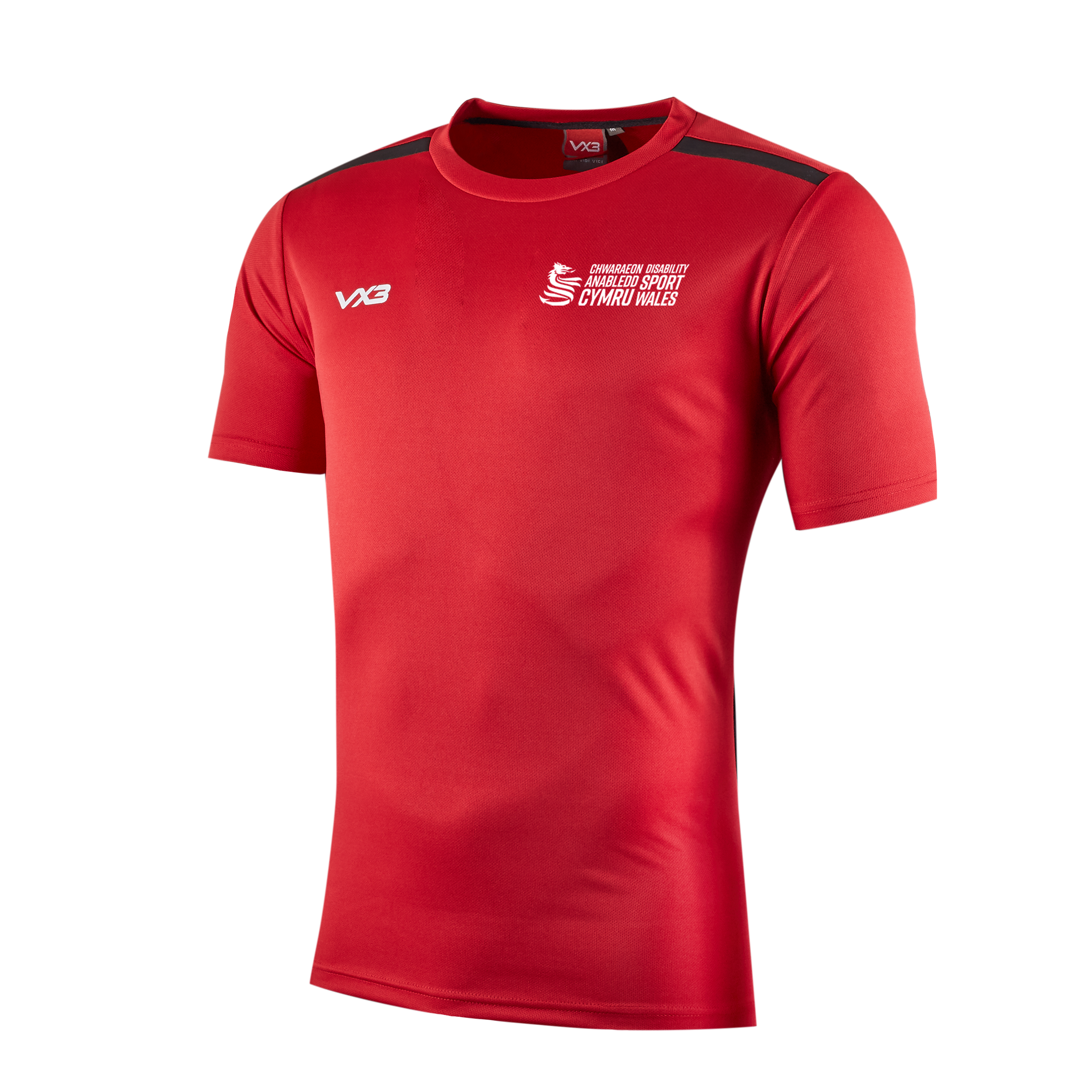 Disability Sport Wales Fortis Youth Tee Red