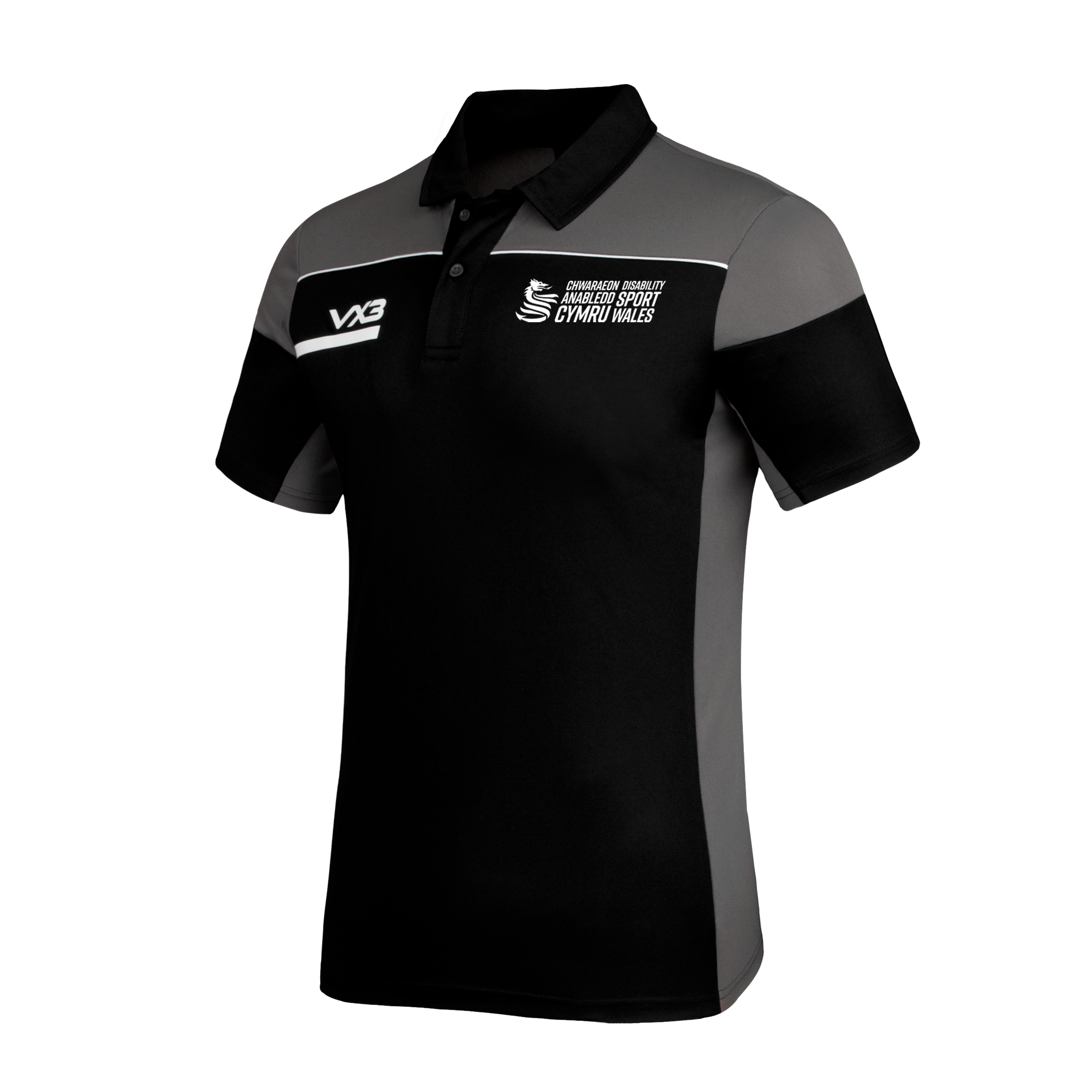 Disability Sport Wales Opus Polo Black