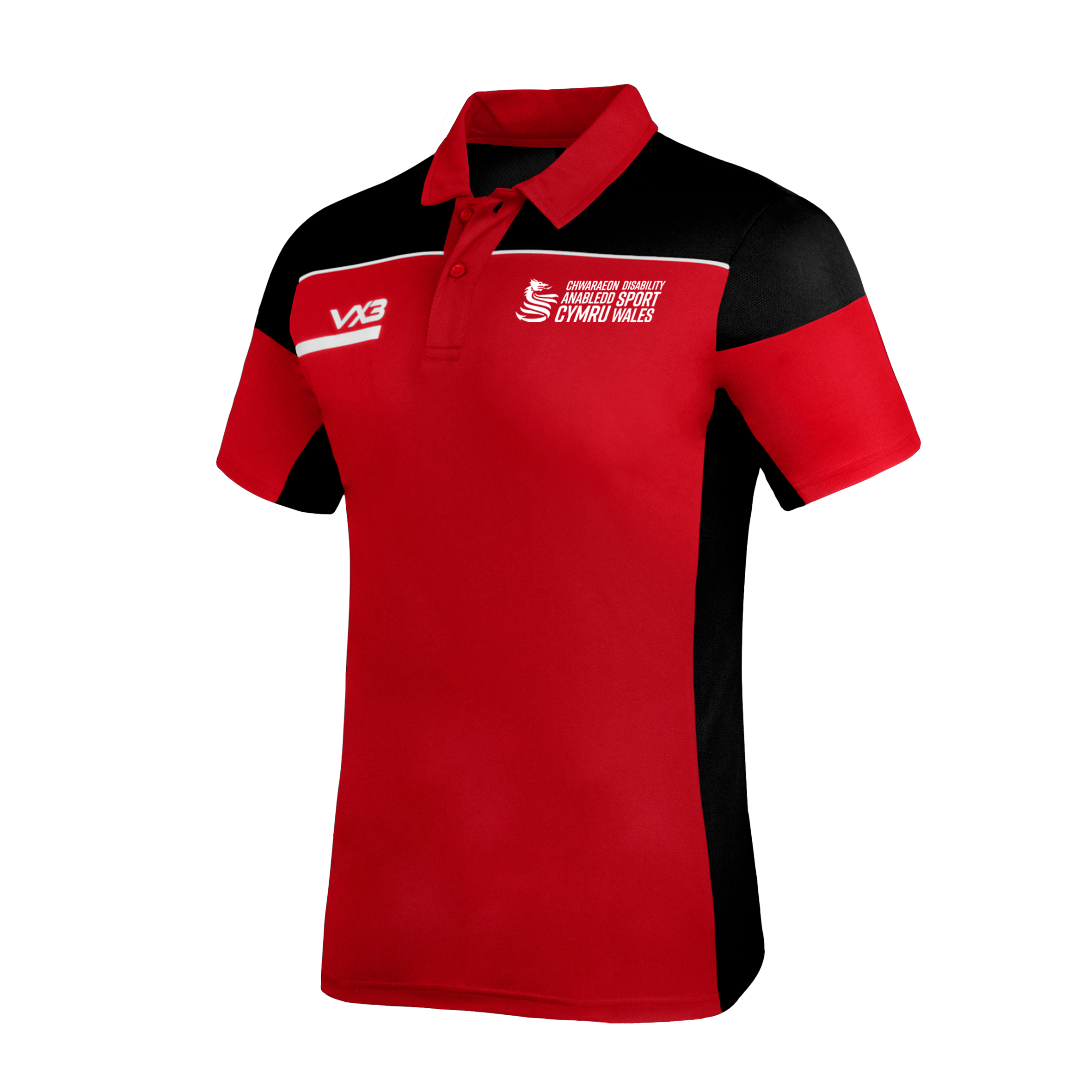 Disability Sport Wales Opus Polo Red