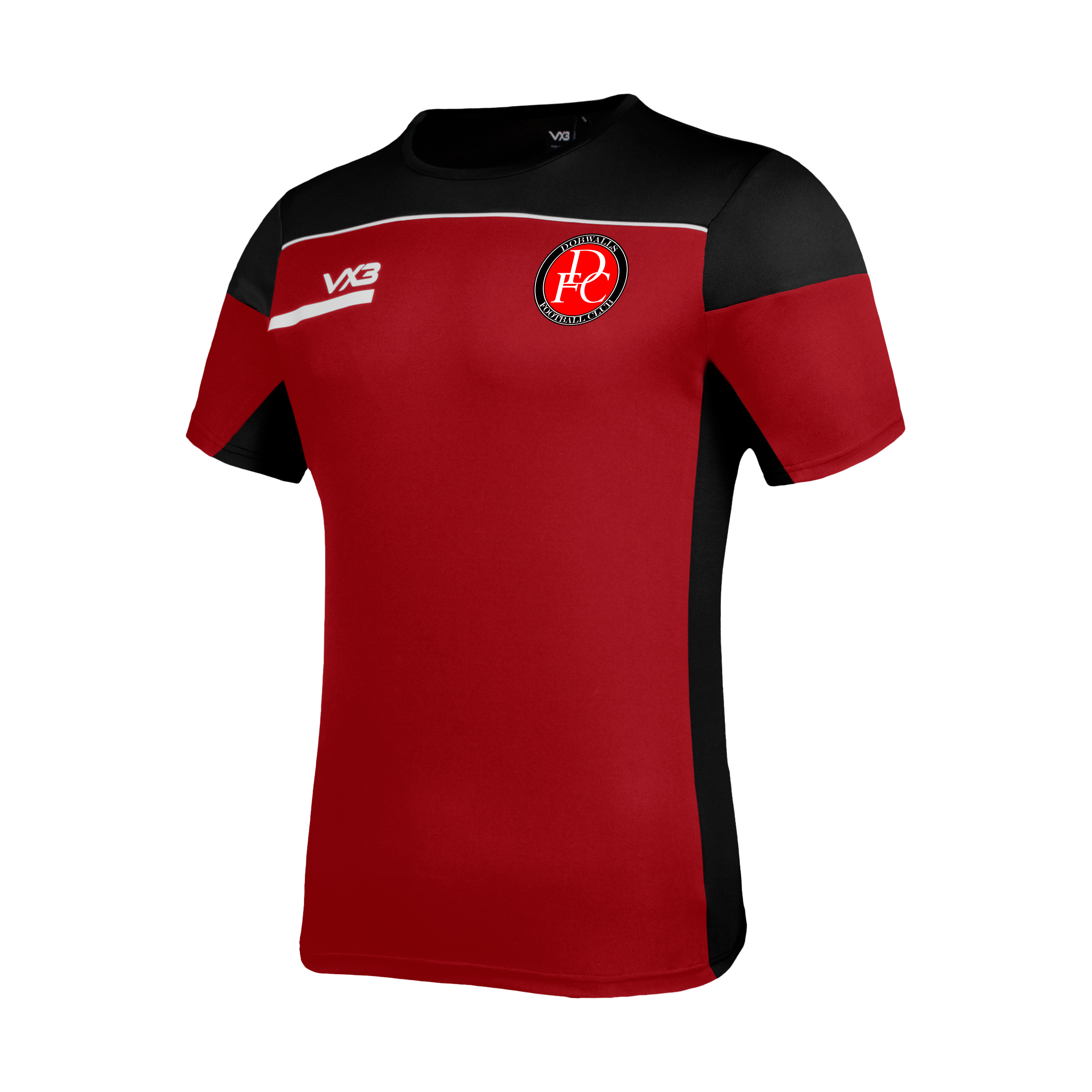 Dobwalls FC Opus Tee - Red Black