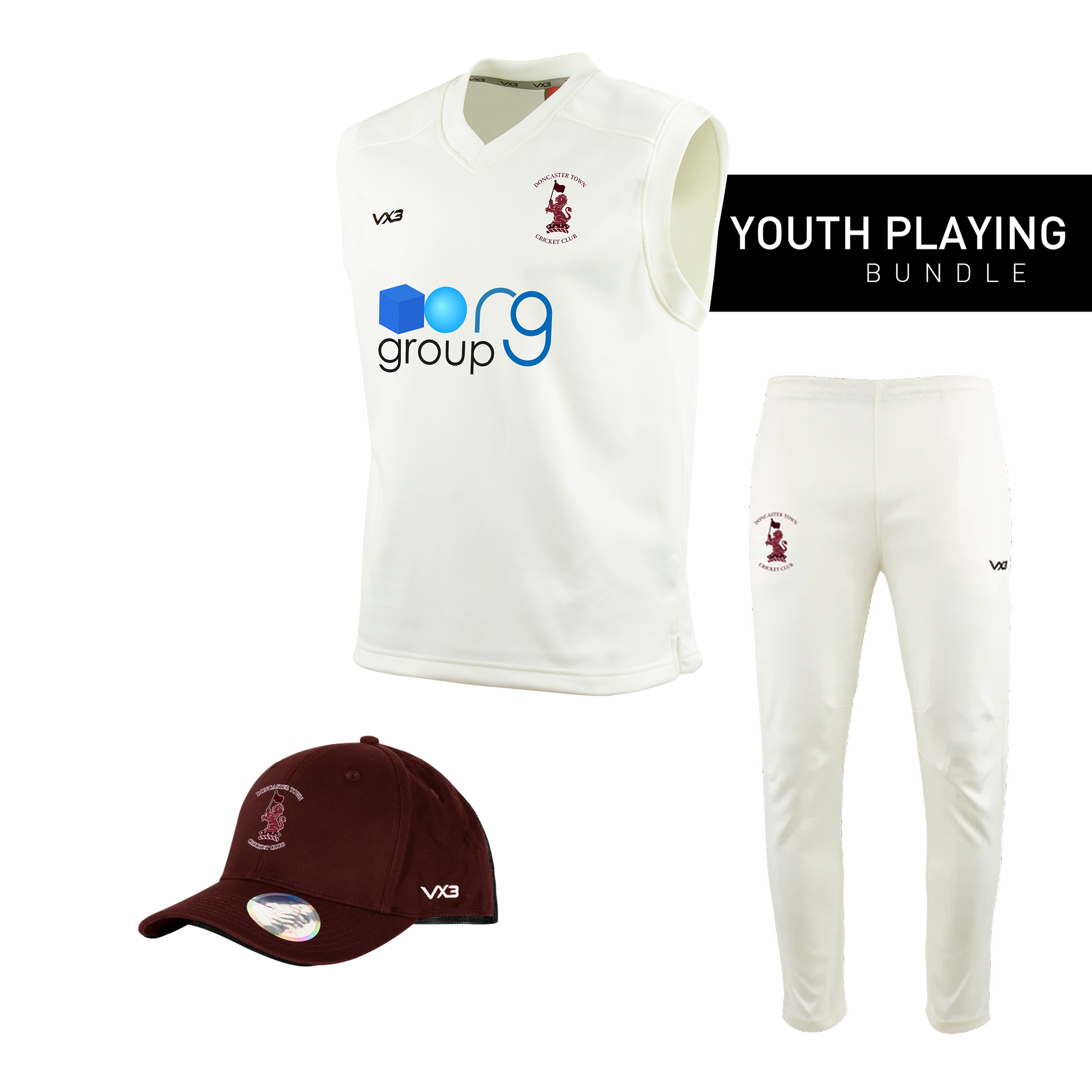 Doncaster Town Cricket Club Youth Playing Bundle