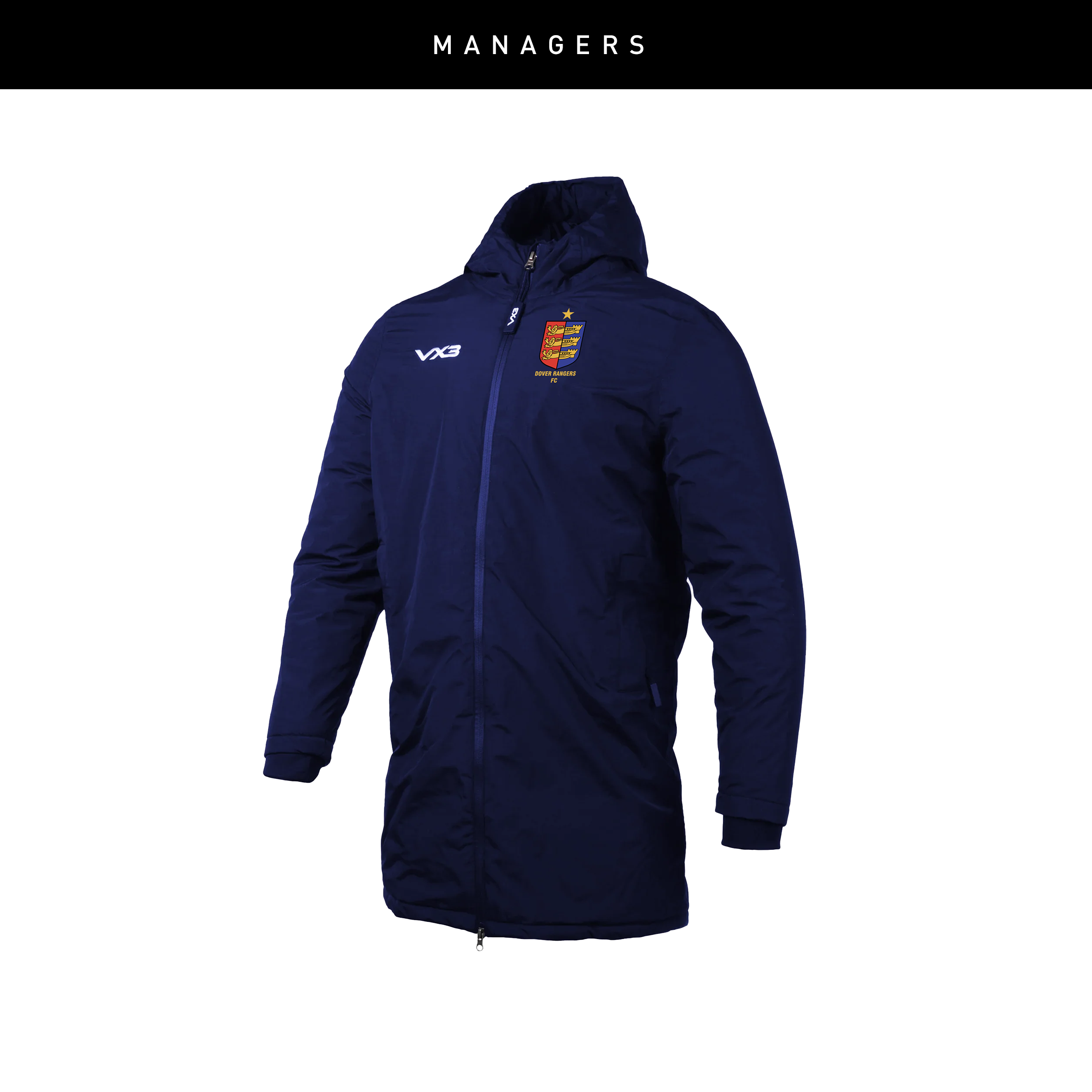Dover Rangers FC Nero Managers Jacket
