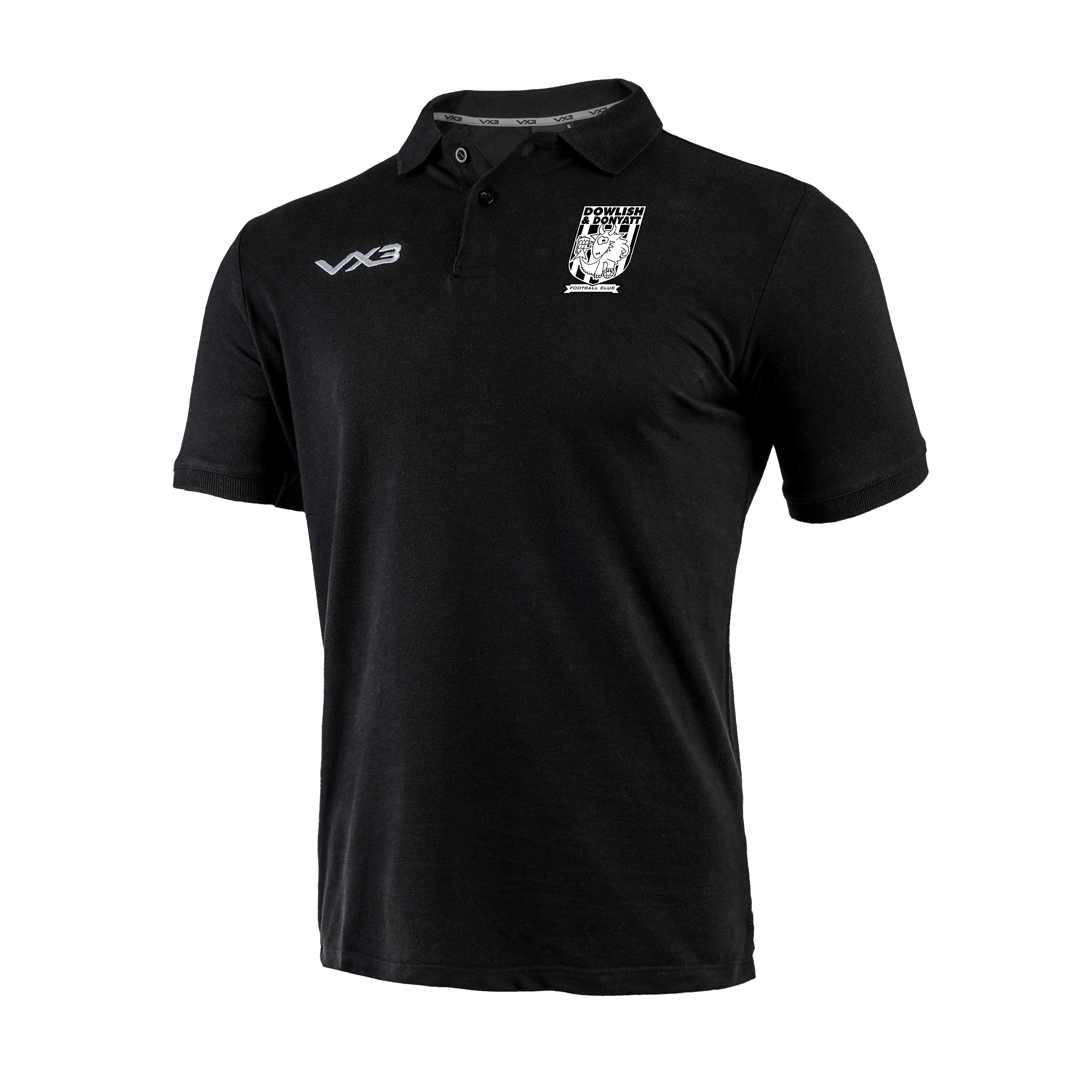 Dowlish & Donyatt FC Primus Polo Shirt Black