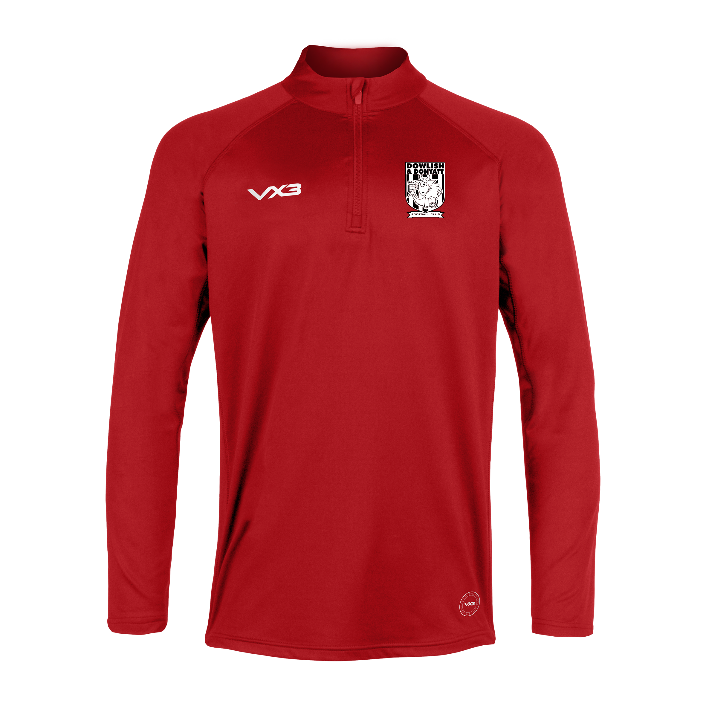 Dowlish & Donyatt FC Primus Quarter Zip Red