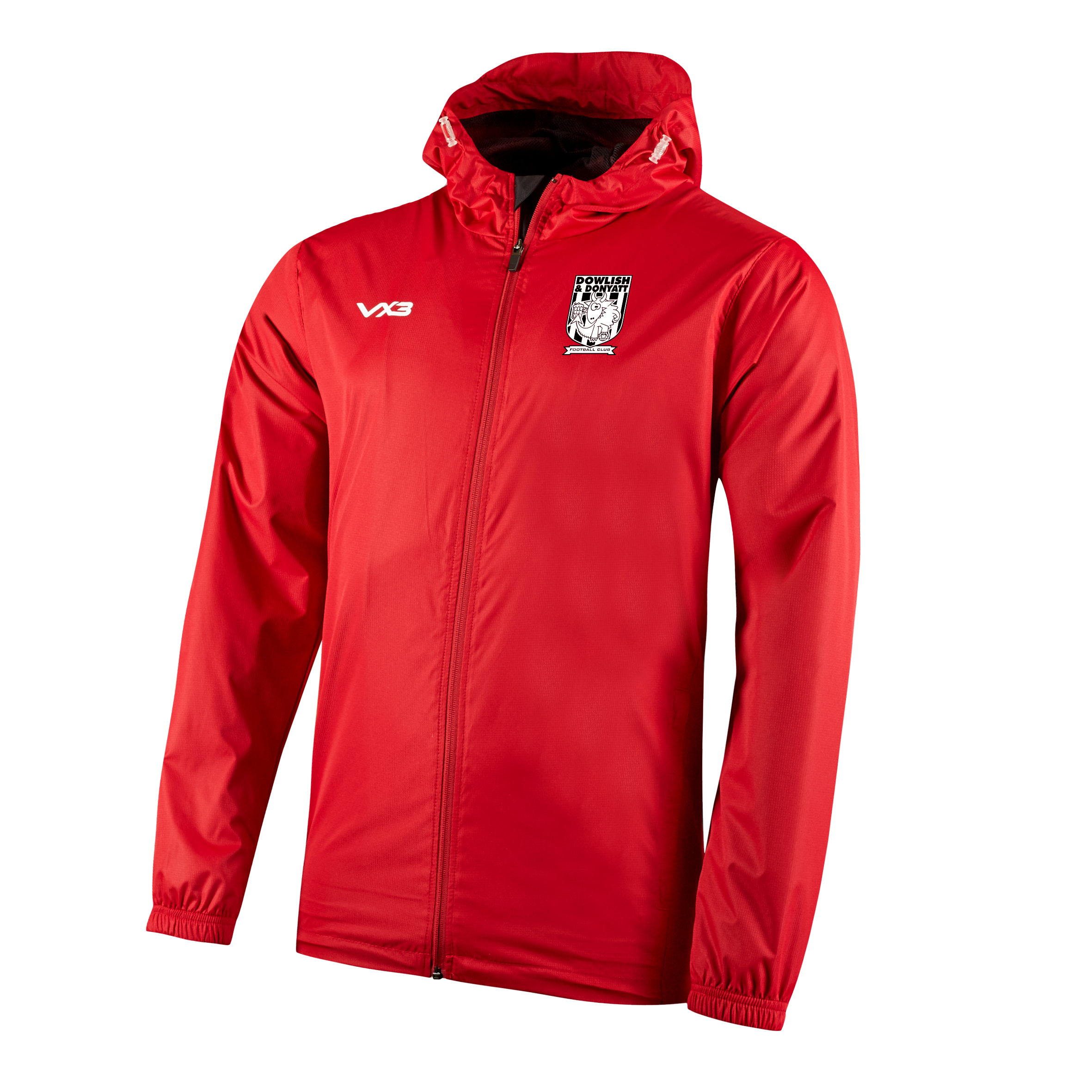 Dowlish & Donyatt FC Primus Rain Jacket Red
