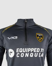 Dragons RFC 24/25 Half Zip Top - Gun Metal Grey/Amber