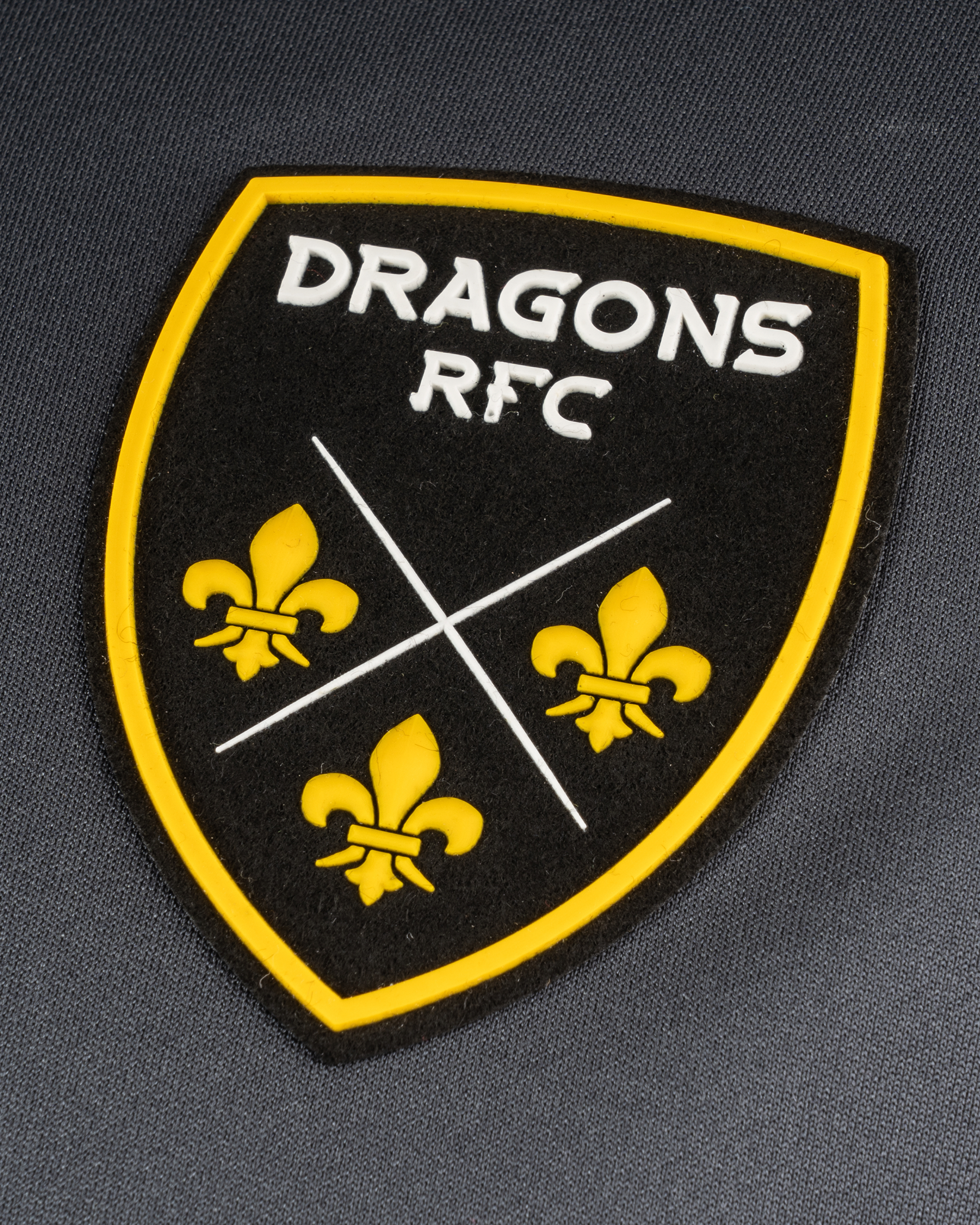 Dragons RFC 24/25 Half Zip Top - Gun Metal Grey/Amber