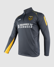Dragons RFC 24/25 Half Zip Top - Gun Metal Grey/Amber