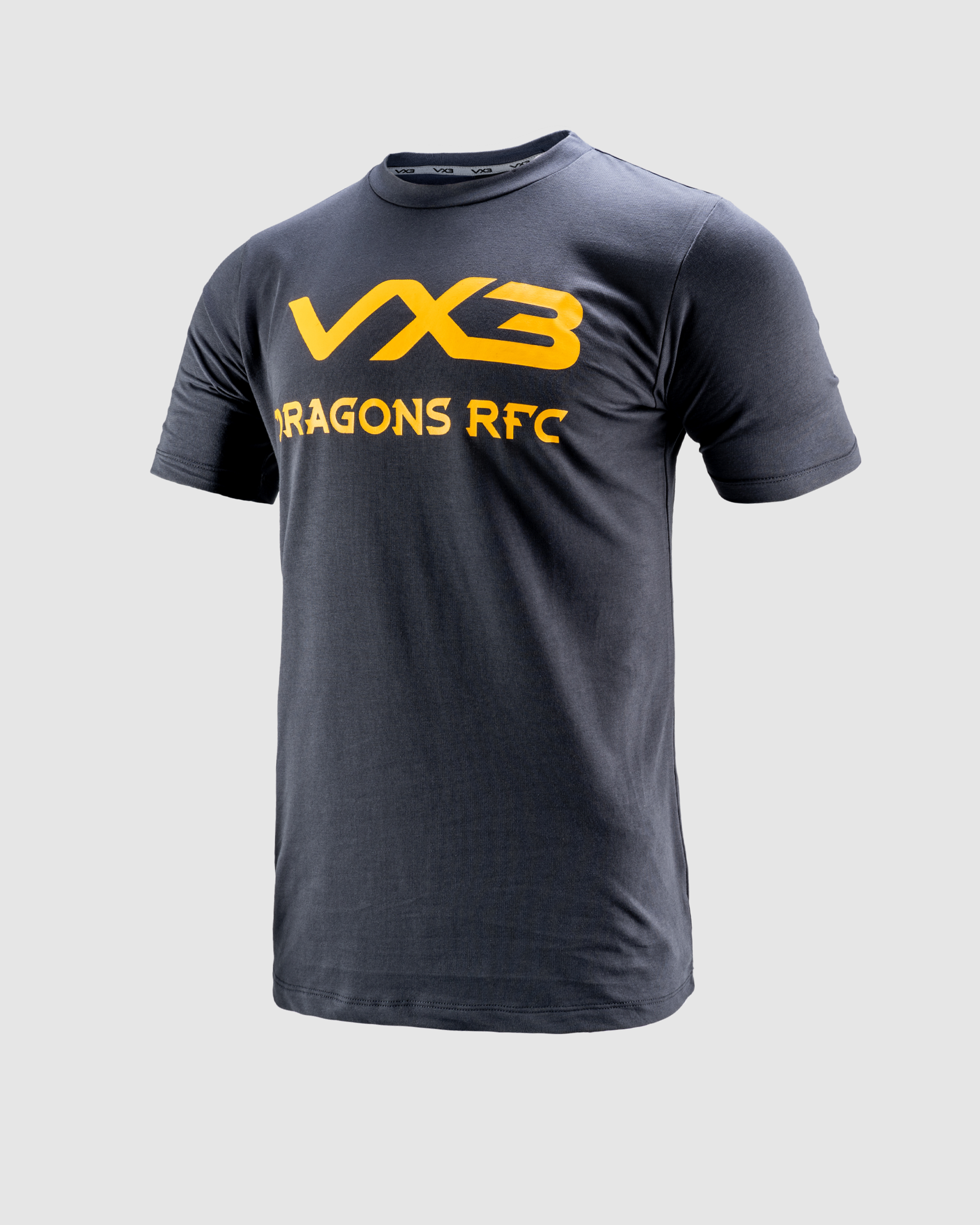 Dragons RFC 24/25 Youth Invicta Tee - Gun Metal Grey/Amber