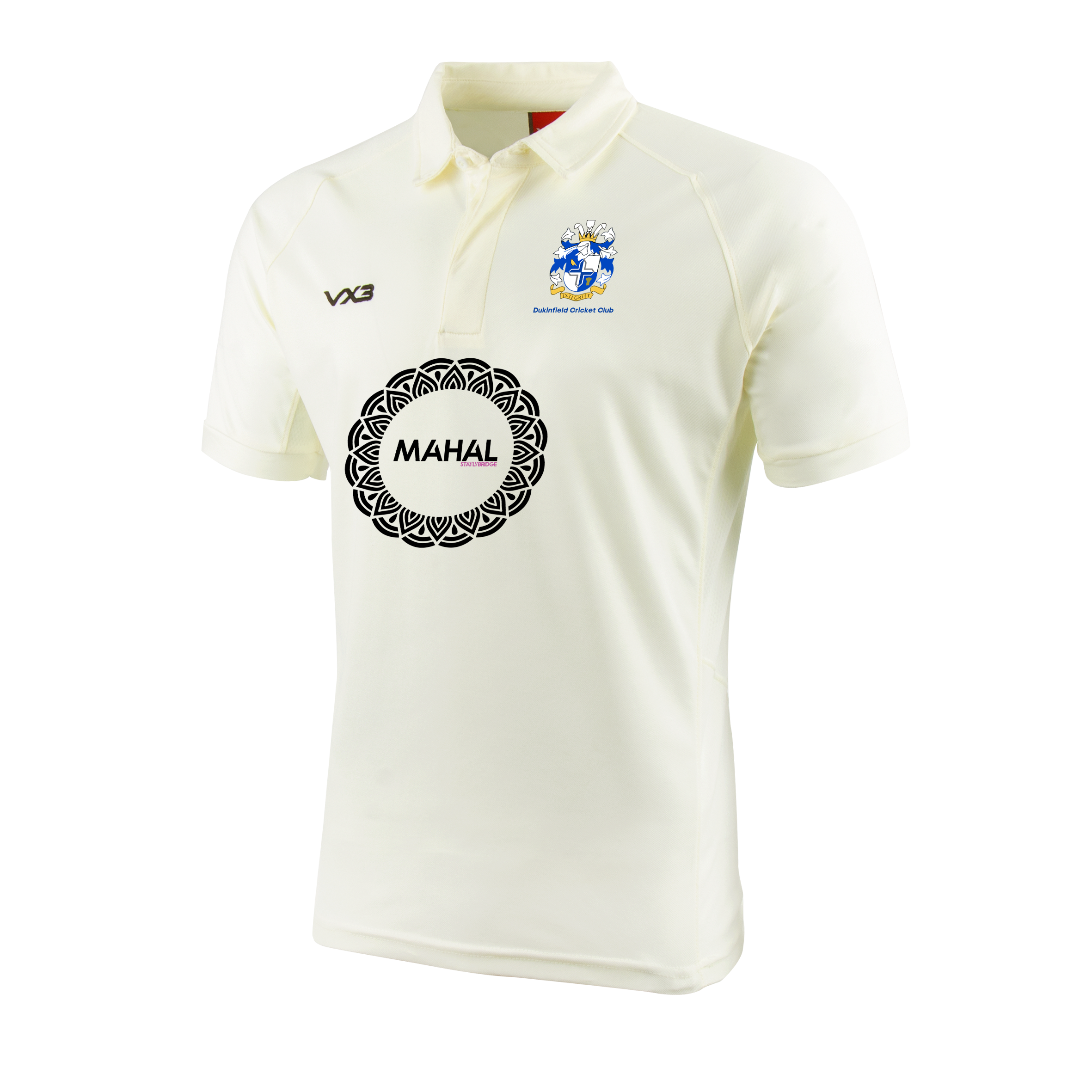 Dukinfield Cricket Club Cricket Whites Short Sleeve Shirt - YOUTH SPONSOR