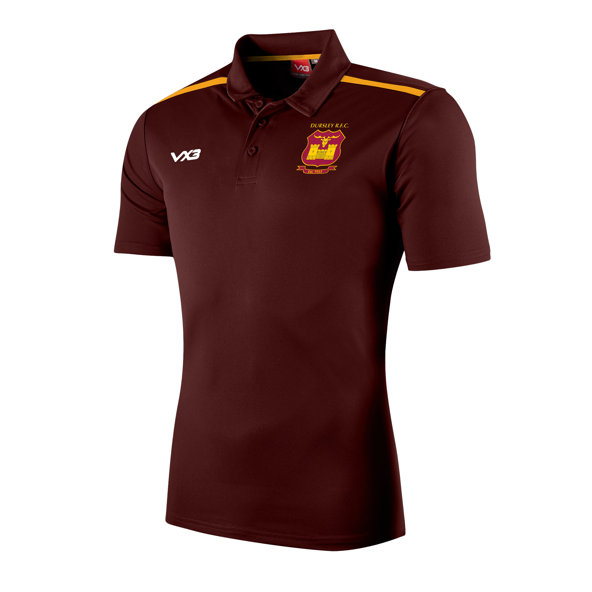 Dursley RFC Fortis Polo Maroon/Amber