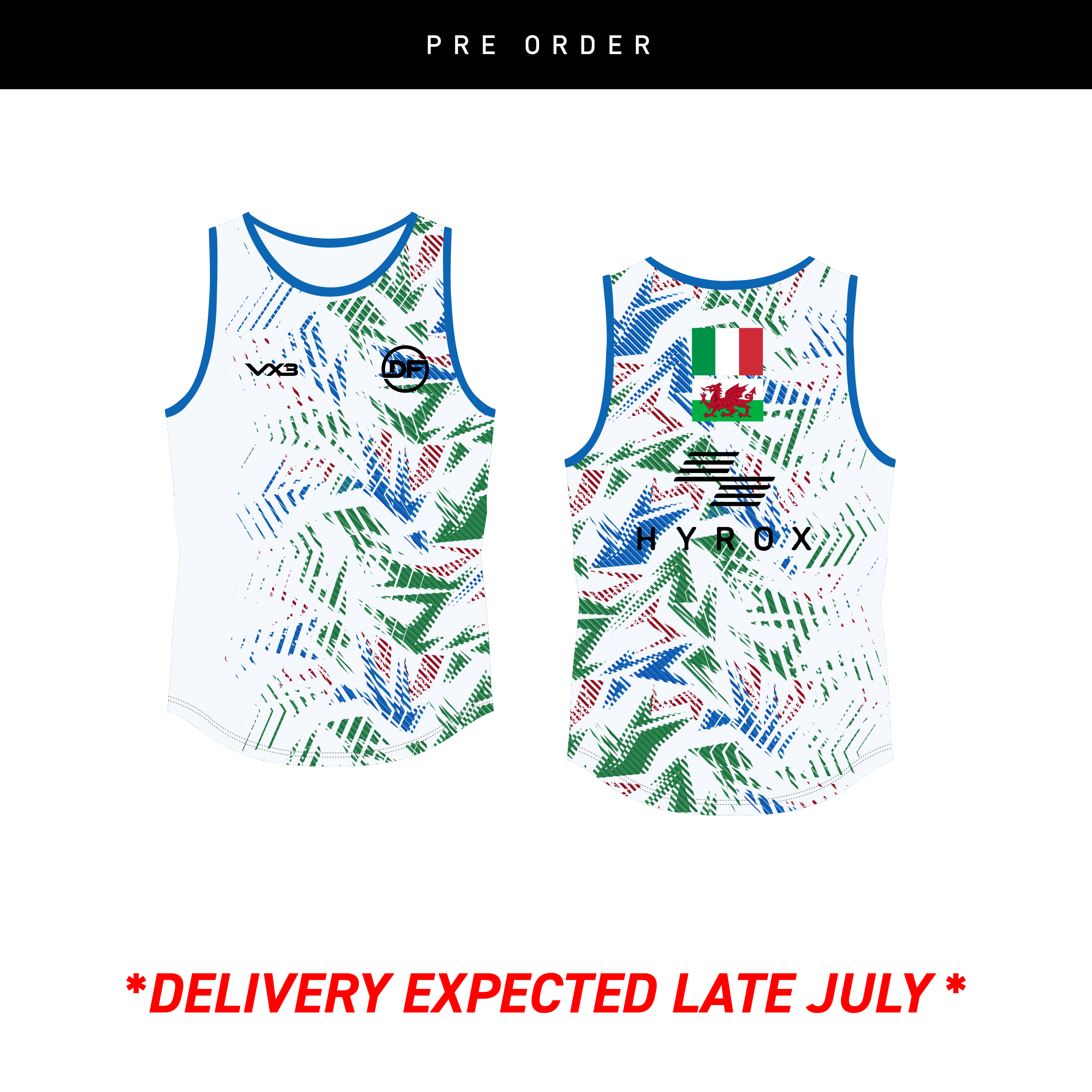 Dynamic Fitness Sublimated Vest White