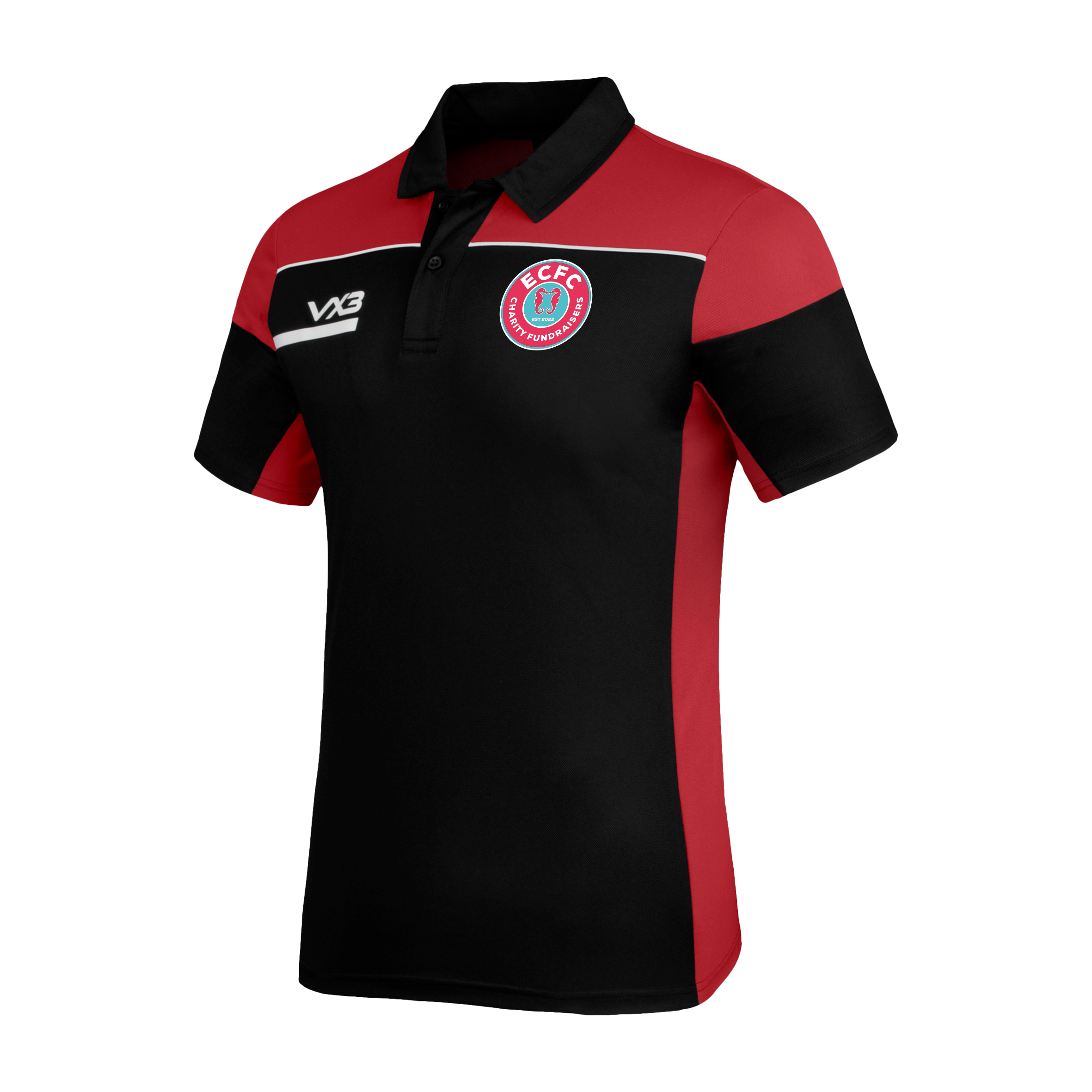 ECFC Charity Fundraisers Opus Polo - Black Red
