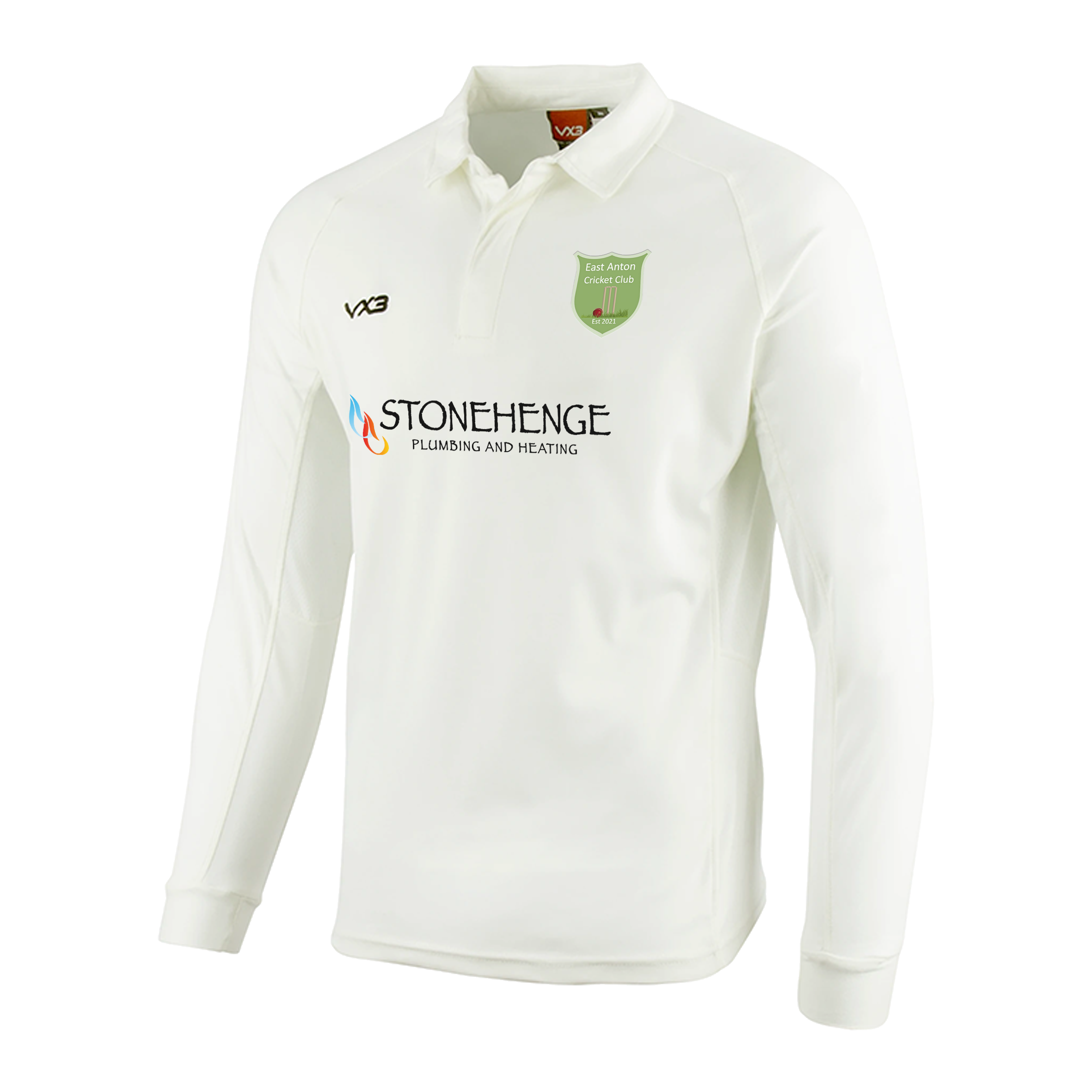 East Anton CC Whites Youth Long Sleeve Shirt