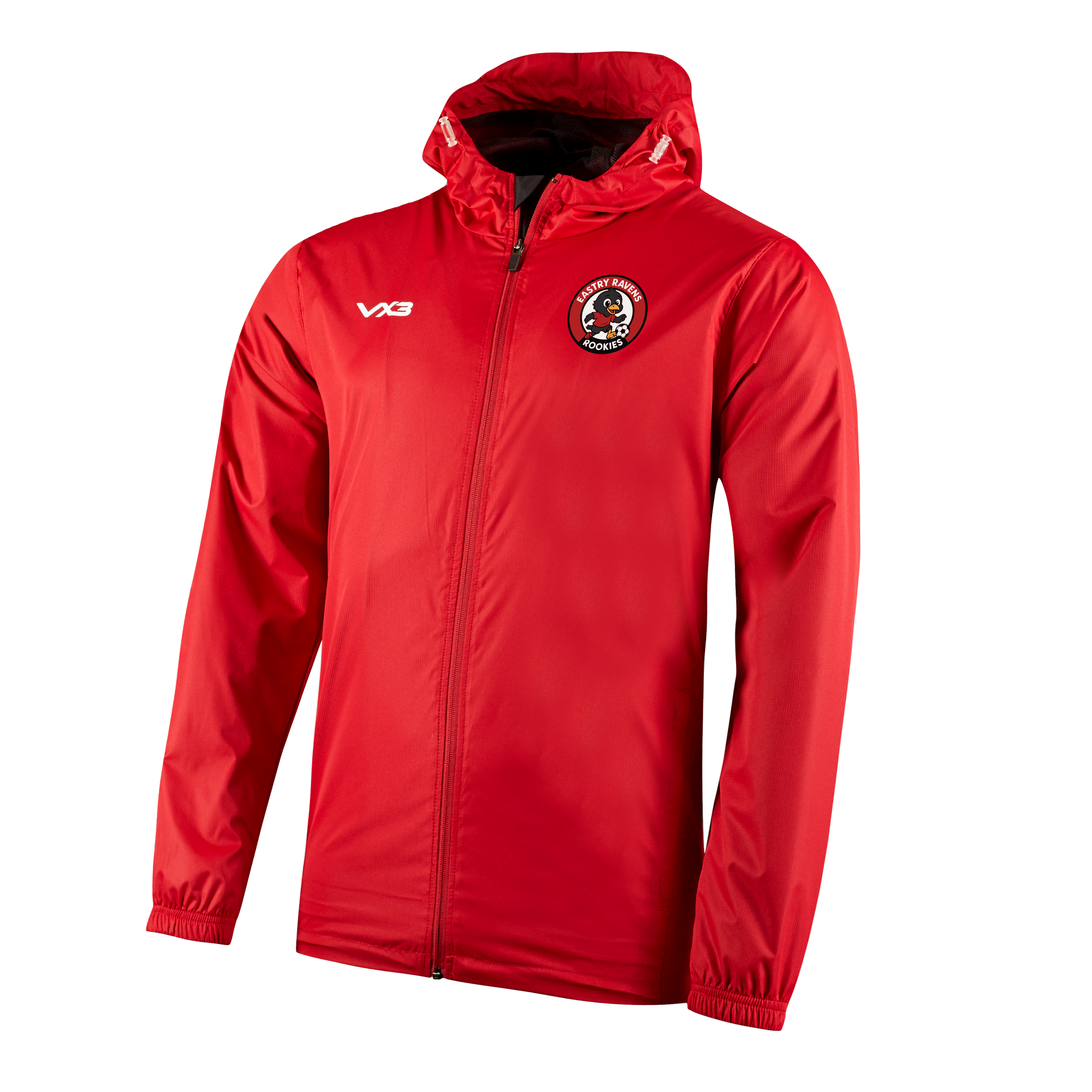 Eastry Ravens FC Rookies Primus Youth Rain Jacket Red
