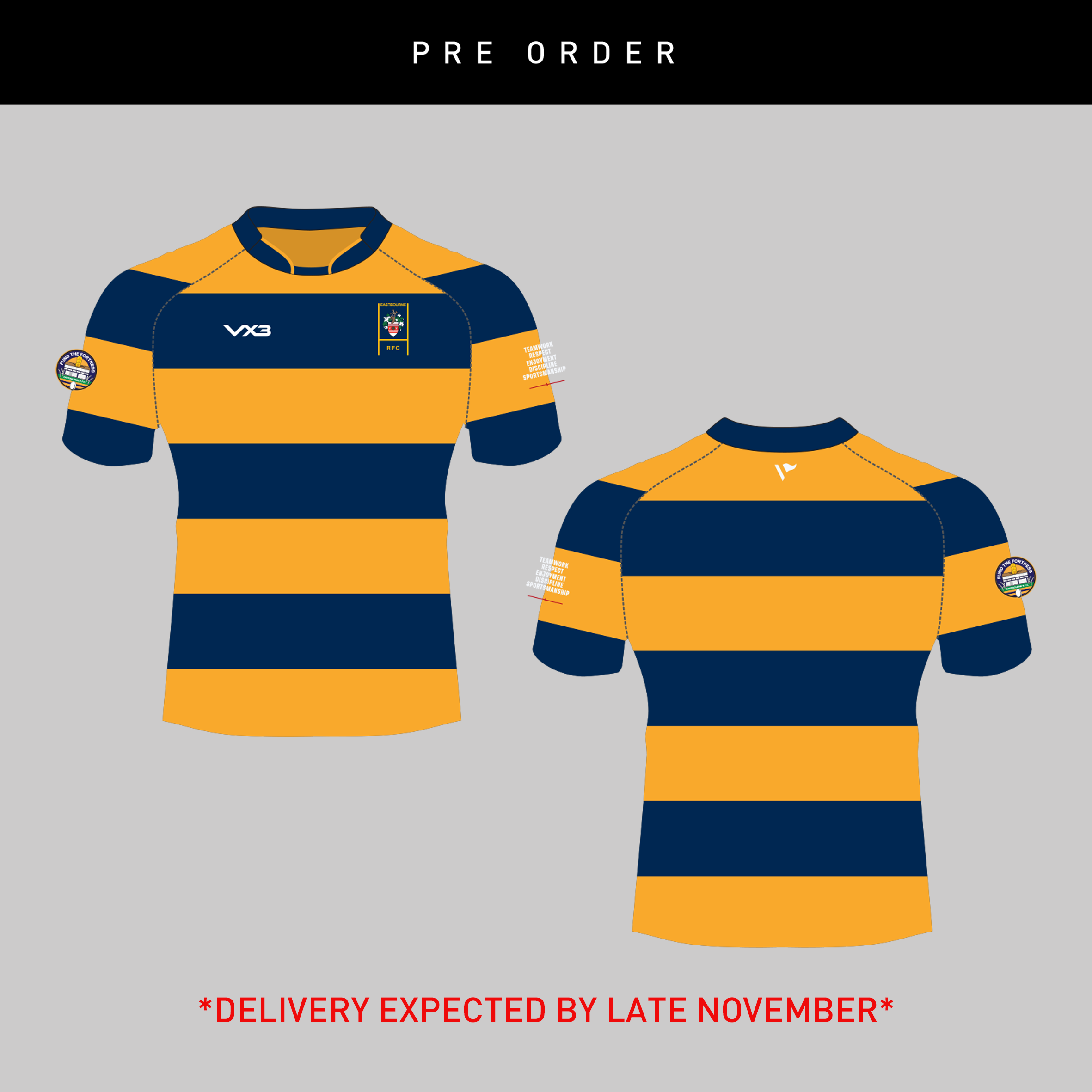 Eastbourne RFC 26/27 Semifit Shirt