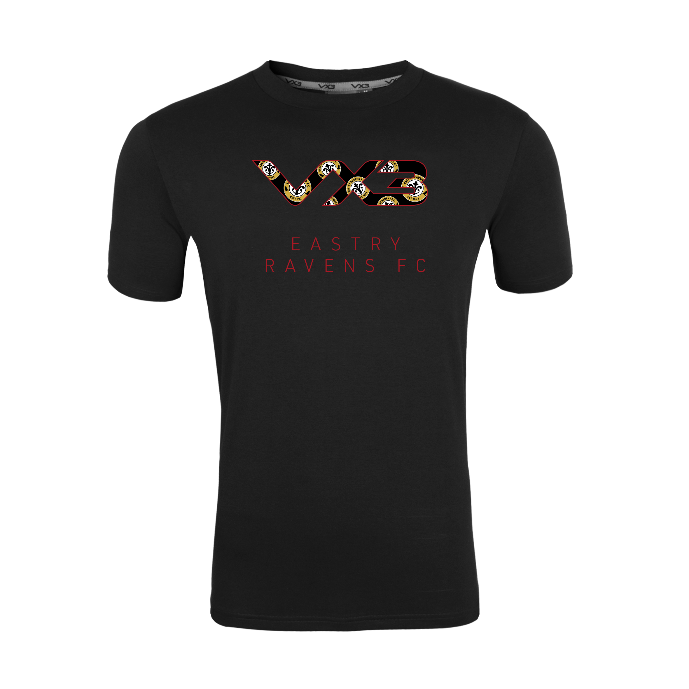 Eastry Ravens FC Black Invicta Club Tee