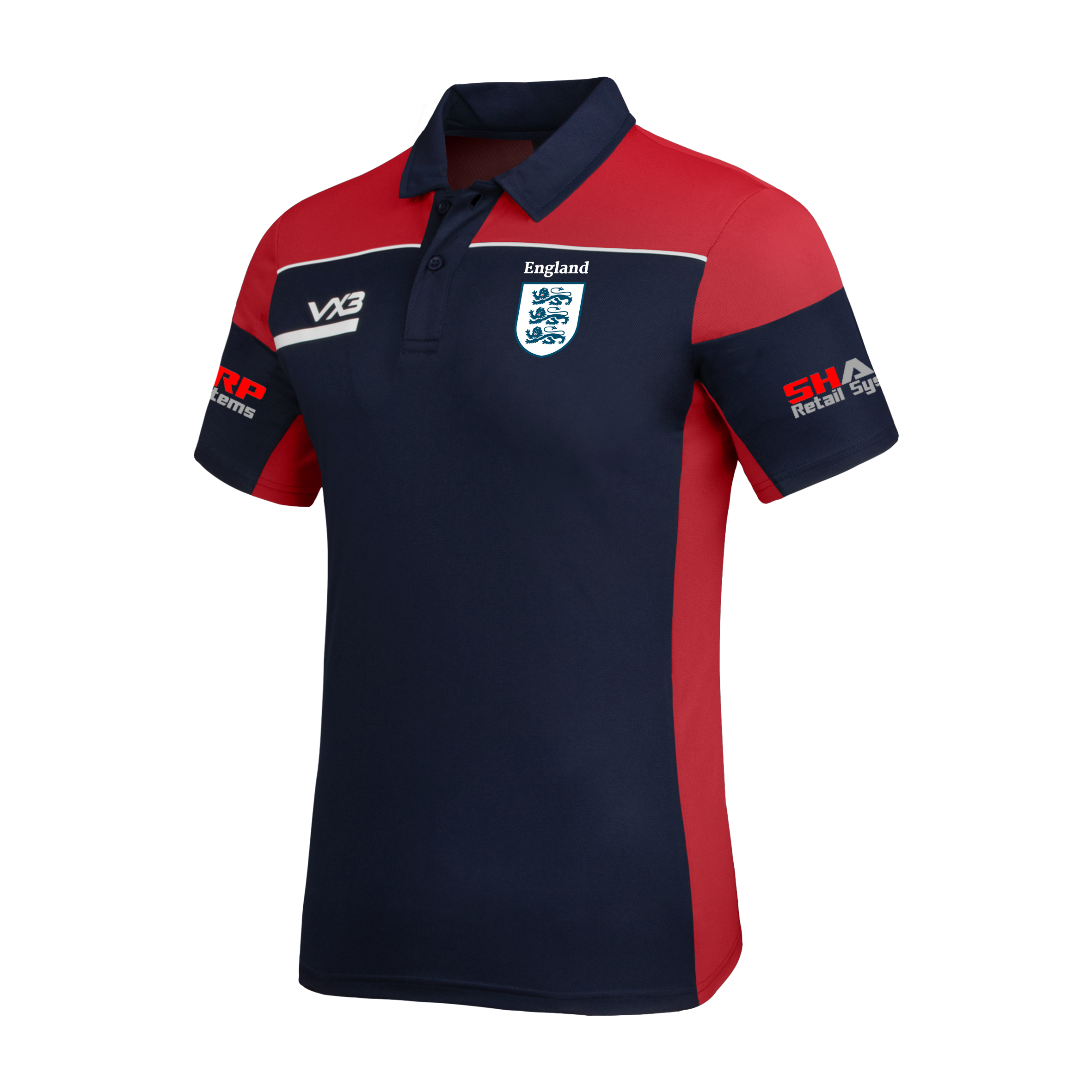 England Disabled Angling Team Opus Polo - Navy Red